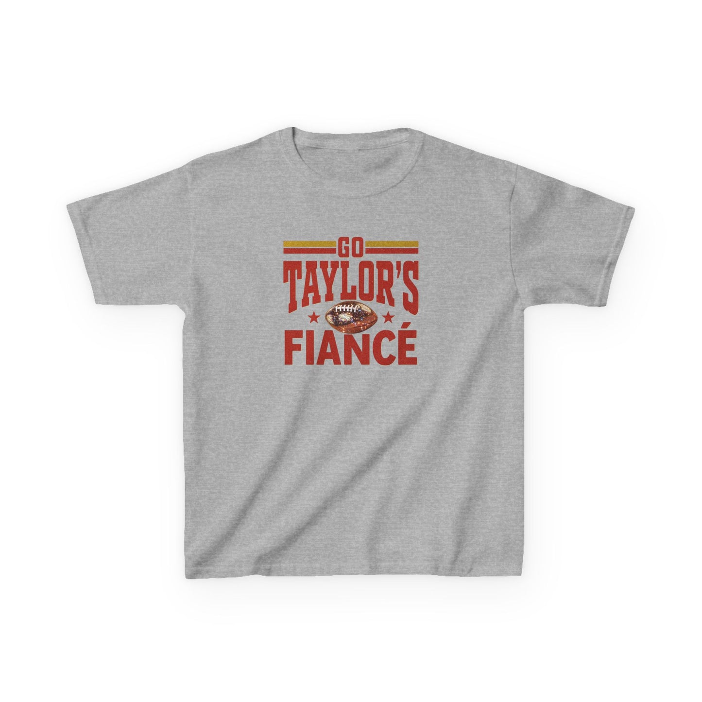 Kids Football Fiance' Themed Tee, Sports Apparel, Family Game Day Shirt, Cute Gift for Kids, Tailgate Outfit, Youth Cotton T-Shirt, Birthday Gift