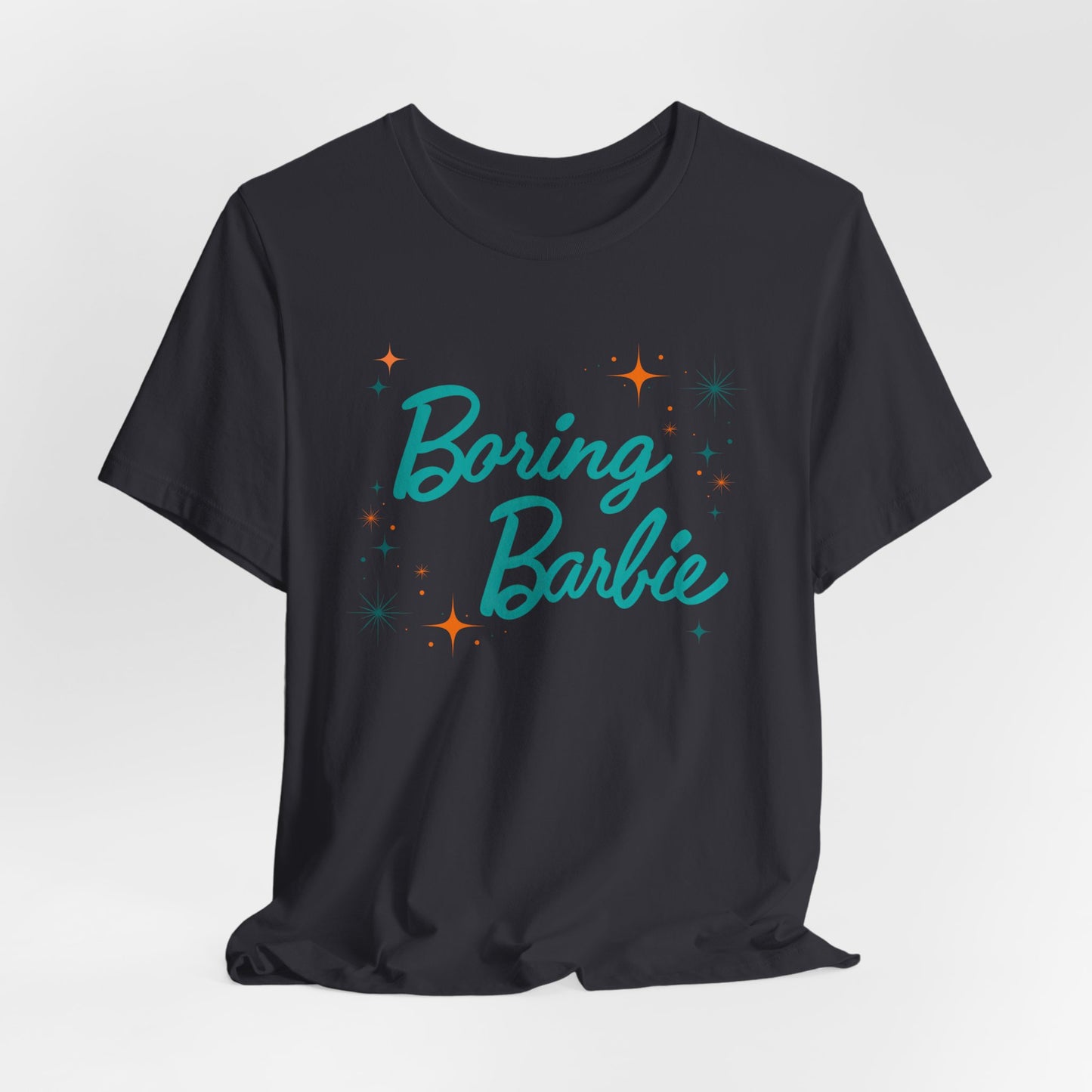 Boring Barbie with stars - Unisex Jersey Tee - Fun Casual Shirt, Gift for Barbie Fans, Summer Wardrobe Essential, Holiday Outfits, Birthday Present