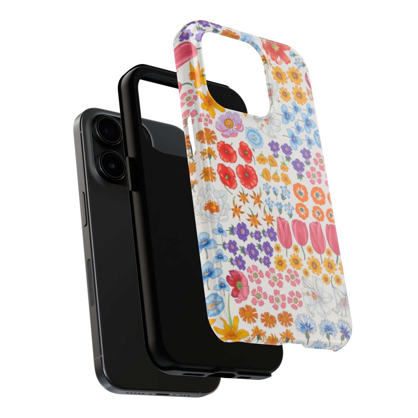 Vibrant Floral Tough Phone Case "Flora"- Durable Protection for Your Device