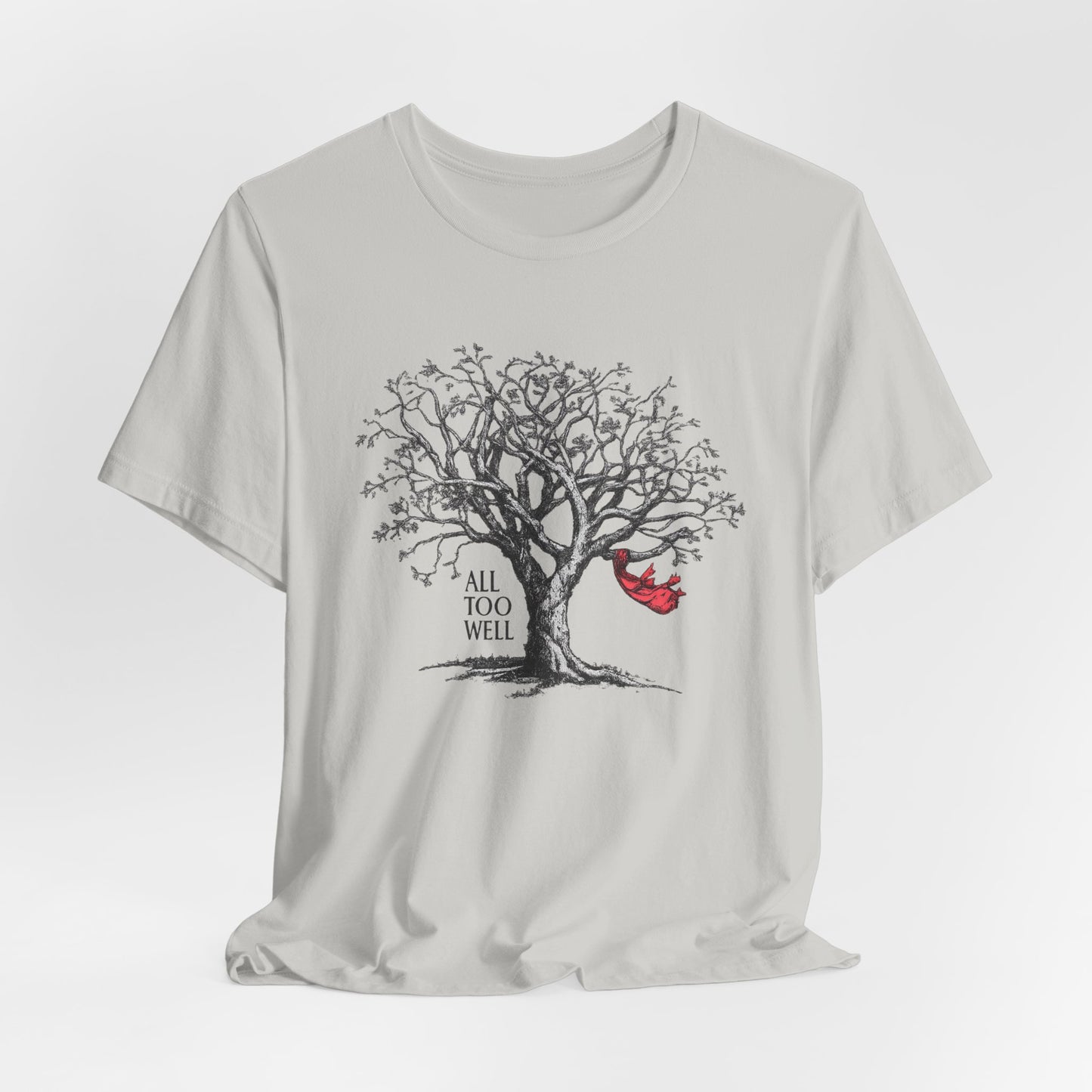 All Too Well Tree Graphic Tee — Red Scarf Shirt