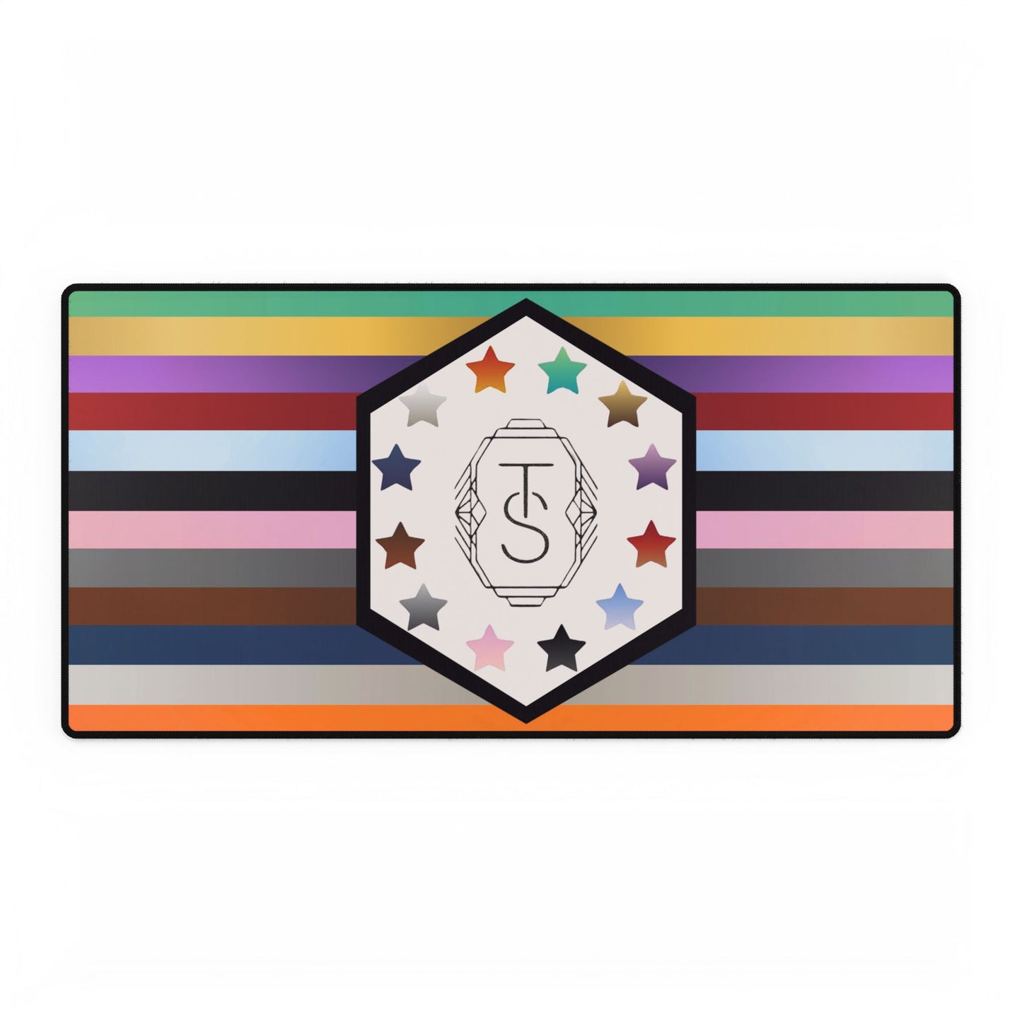 Taypendence Day Striped Desk Mat - Stylish & Functional Office Accessory