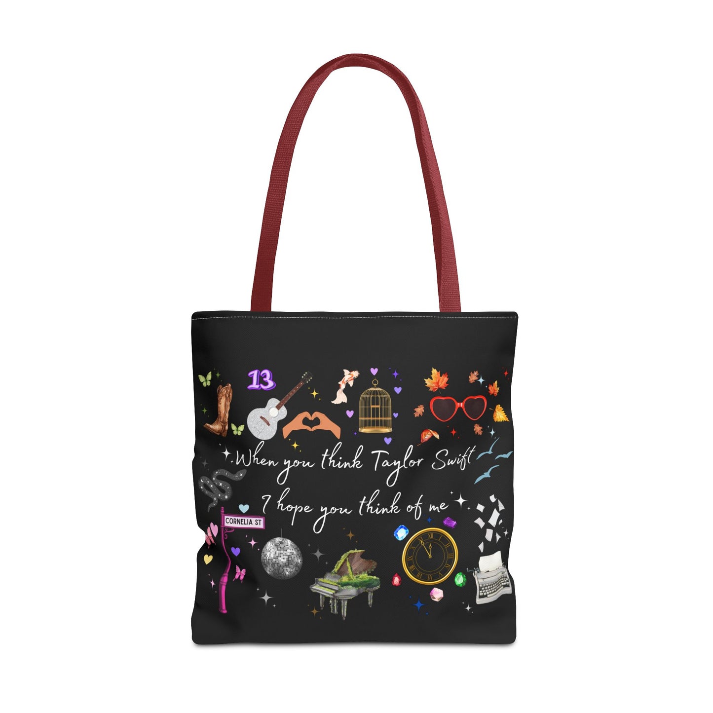 I hope you think of me Tote Bag, Music Lover Gift, Stylish Reusable Bag, Concert Accessory, Fan Merchandise