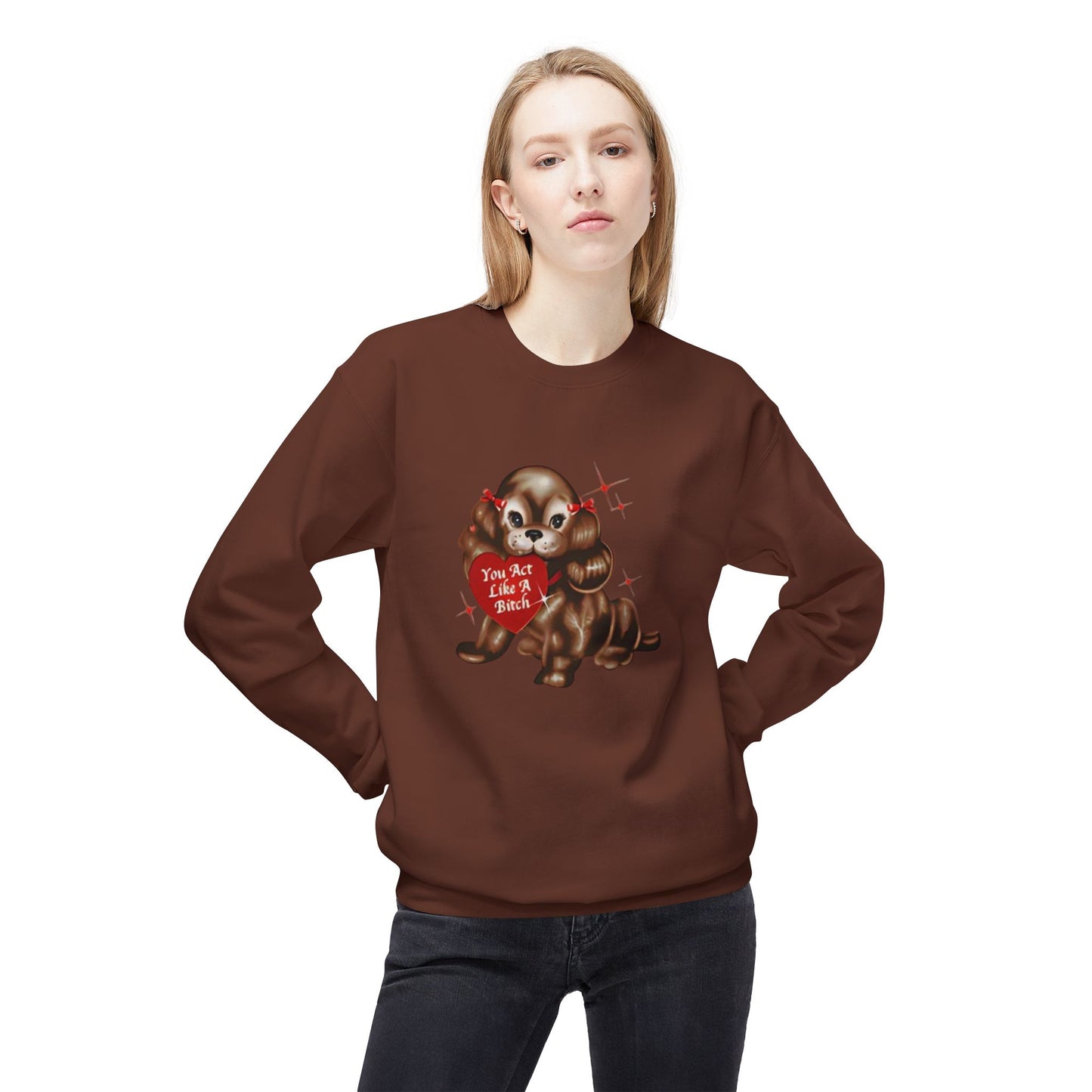 like a bitch sabrina - short n' sweet - Unisex Midweight Softstyle Fleece Crewneck Sweatshirt