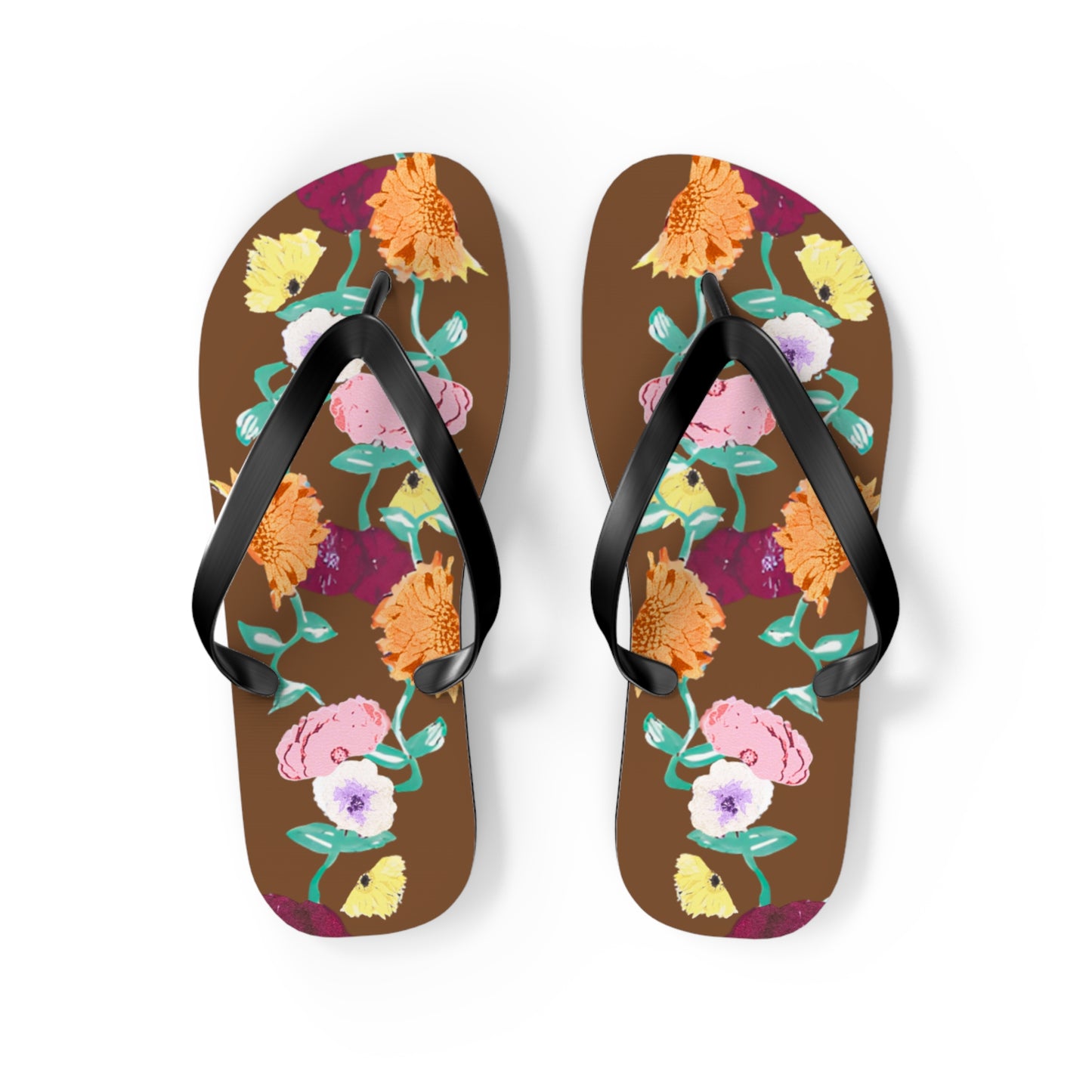 Acoustic Set Floral Flip Flops
