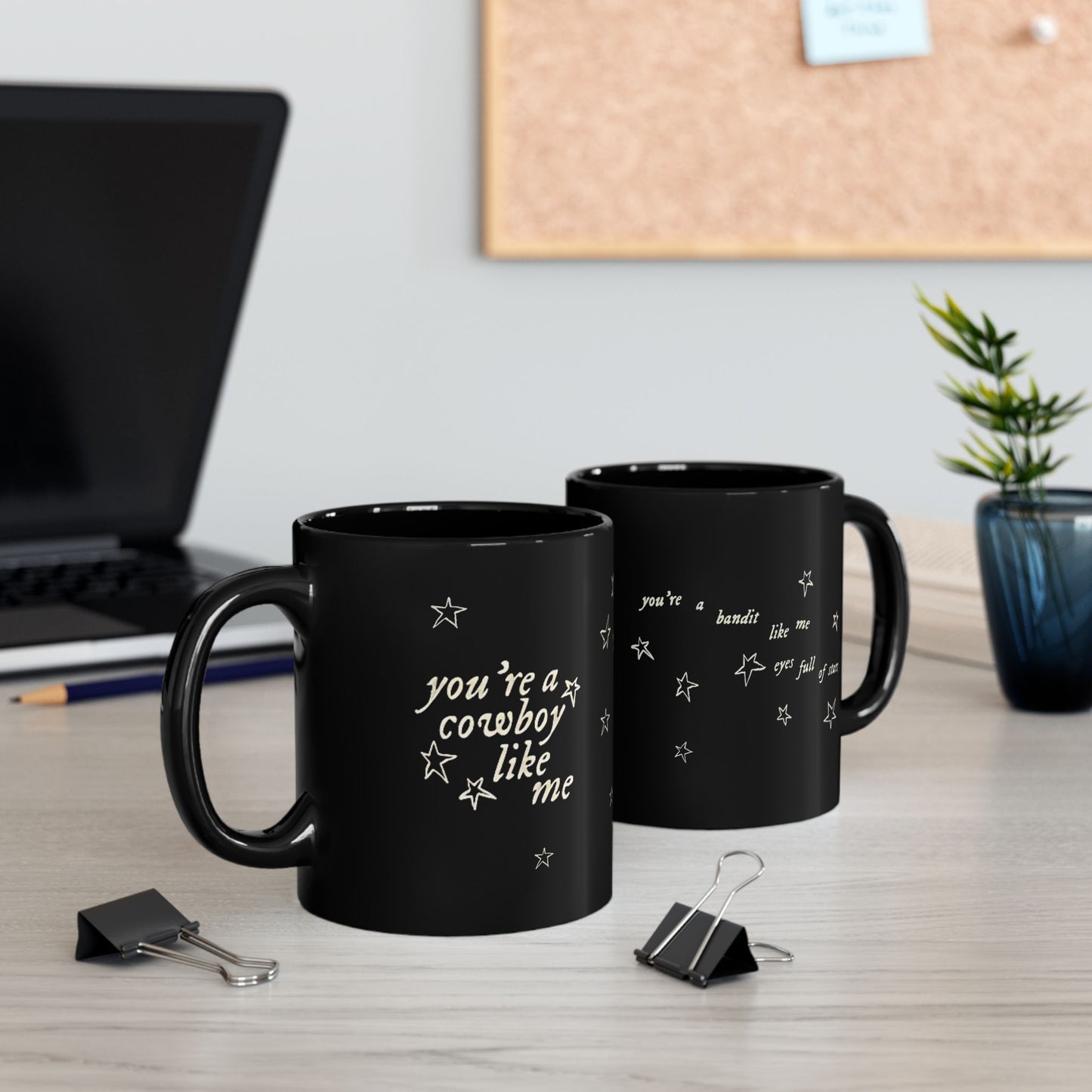 Eyes Full of Stars - Black Mug (11oz)