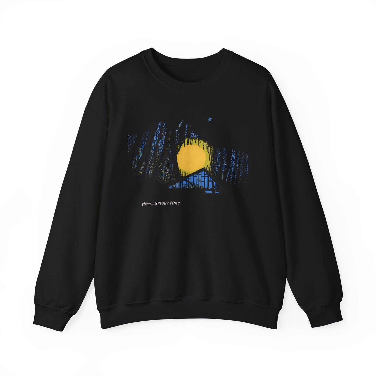 Cabin Crewneck Sweatshirt — time, curious time