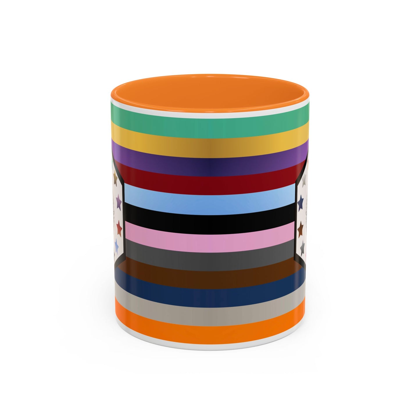 TAYpendence Day - Colorful Striped Coffee Mugs - Unique Gift for Coffee Lovers, Colorful Cups, Rainbow Mugs, Personalized Drinkware, Gift for Her