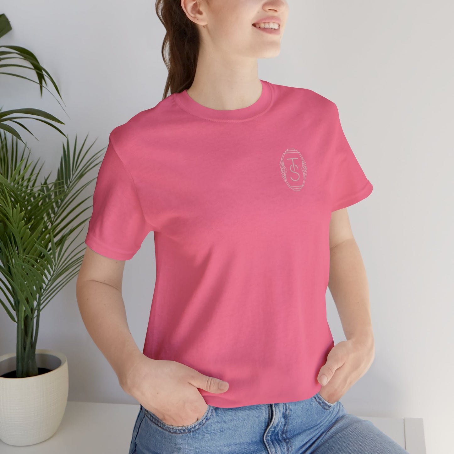 Minimalist Chest Initials Crest Tee
