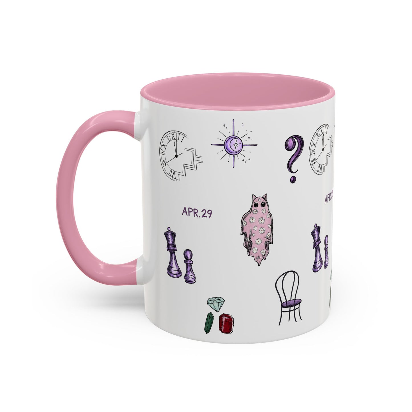 Midnights Icons Coffee Mug — Cute Illustrated Symbol Collage (11oz)