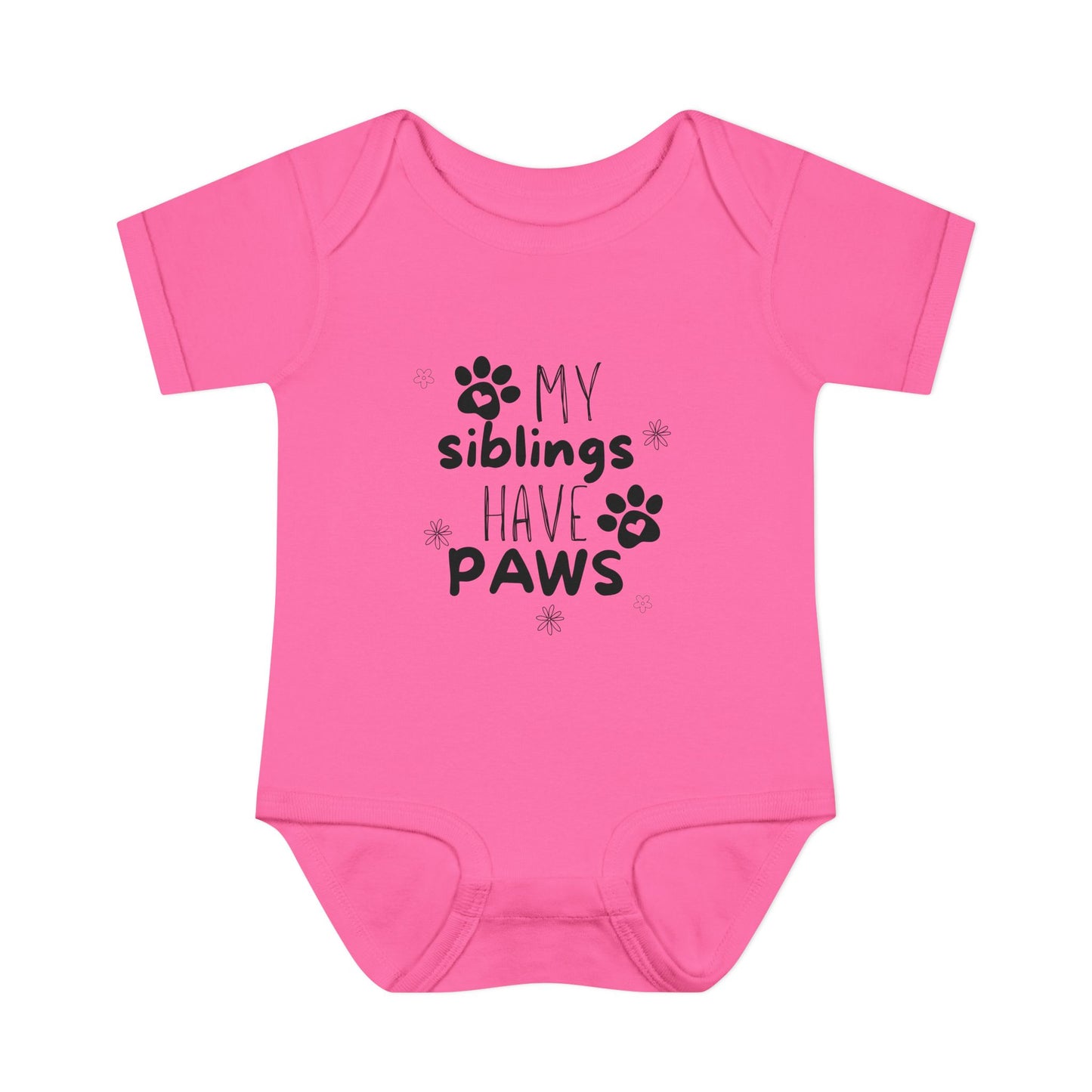 My siblings have paws Bodysuit, Cute Infant Onesie, Pet Lovers Baby Outfit, Baby Shower Gift, Adorable Newborn Clothes