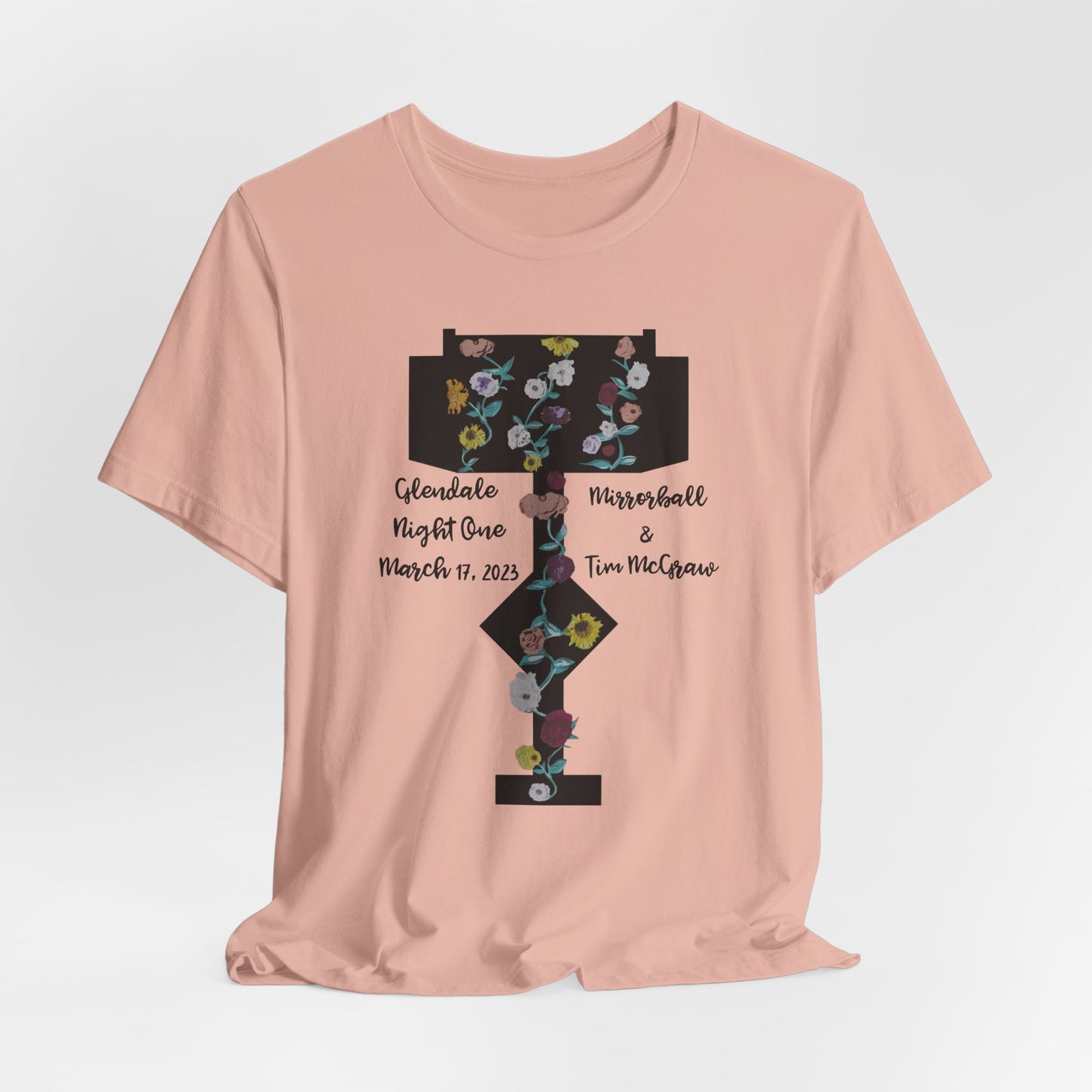 Custom Dates and Surprise Songs - Stage Flowers - Long Live - Unisex Jersey Short Sleeve Tee