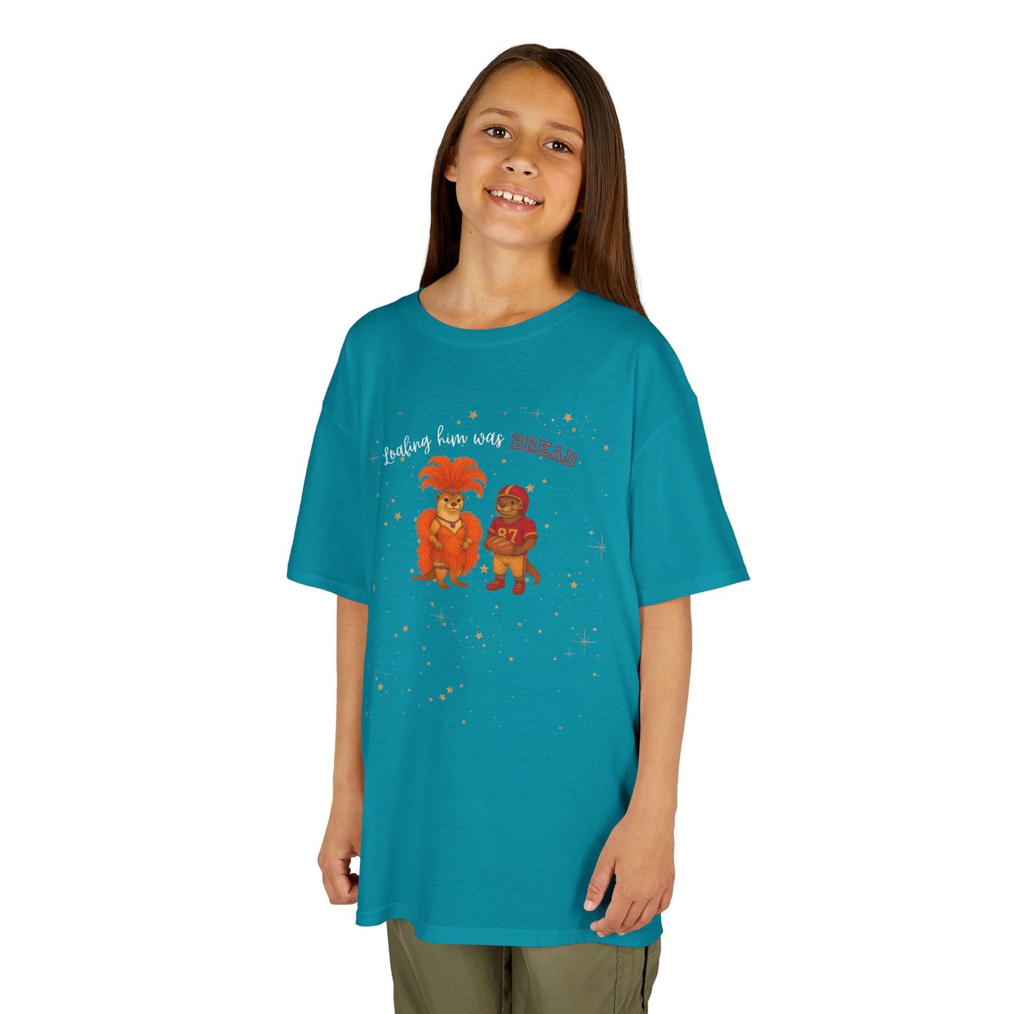 KIDS Tee Loafing him was Bread Otters - Fun and Playful Cotton Shirt for Boys and Girls, Kids Parties, Everyday Wear, Family Outings, [...]
