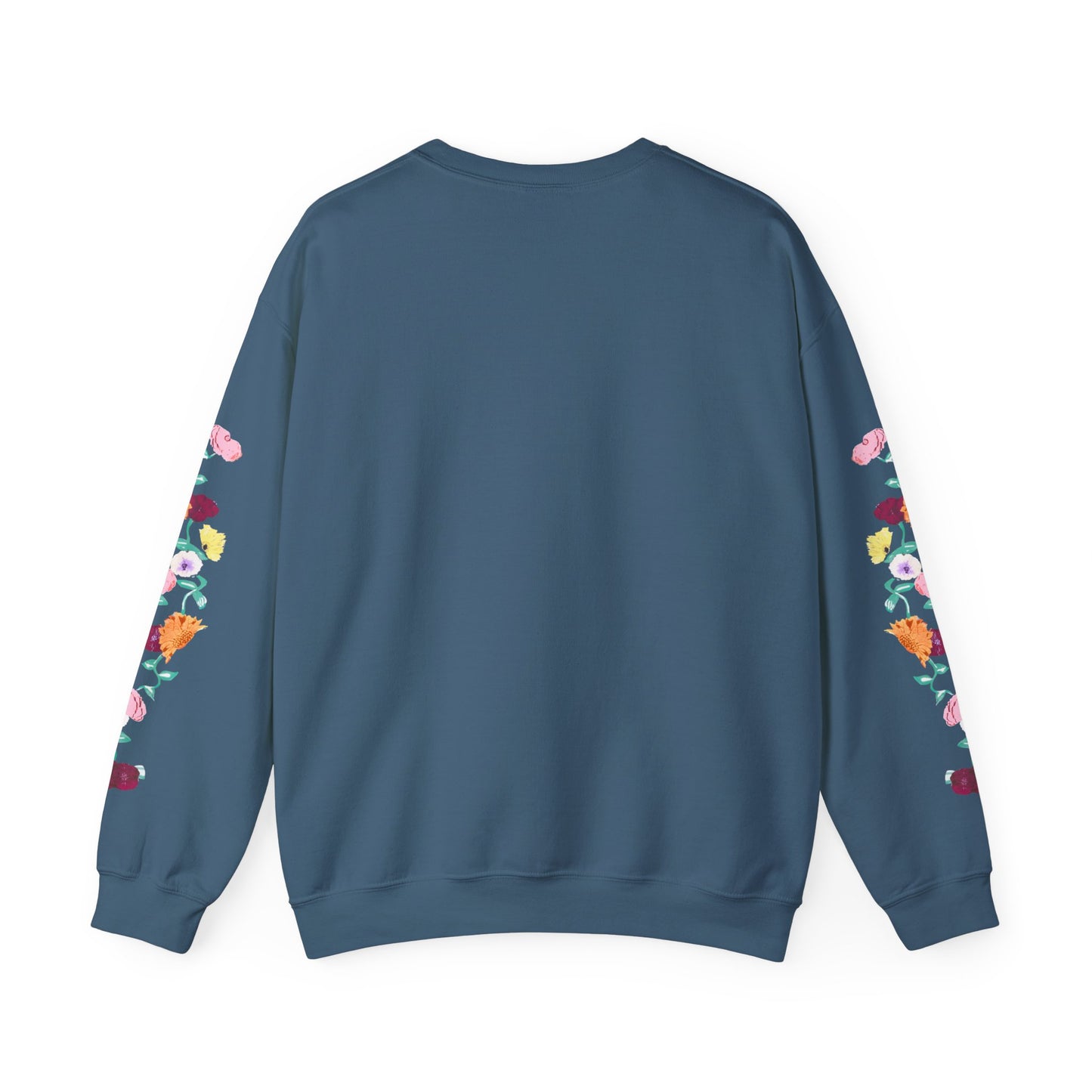 Acoustic Piano Floral Sleeve Crewneck Sweatshirt