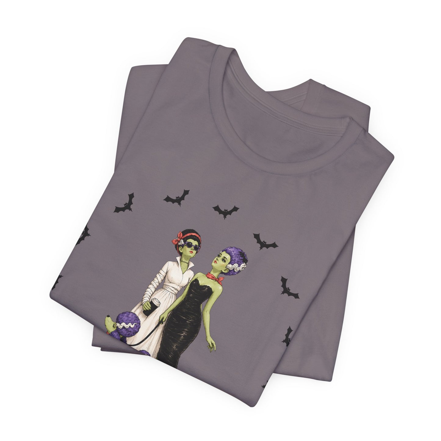 Monster Brides - Gothic Dog Walk Tee — Lesbian Couple Shirt