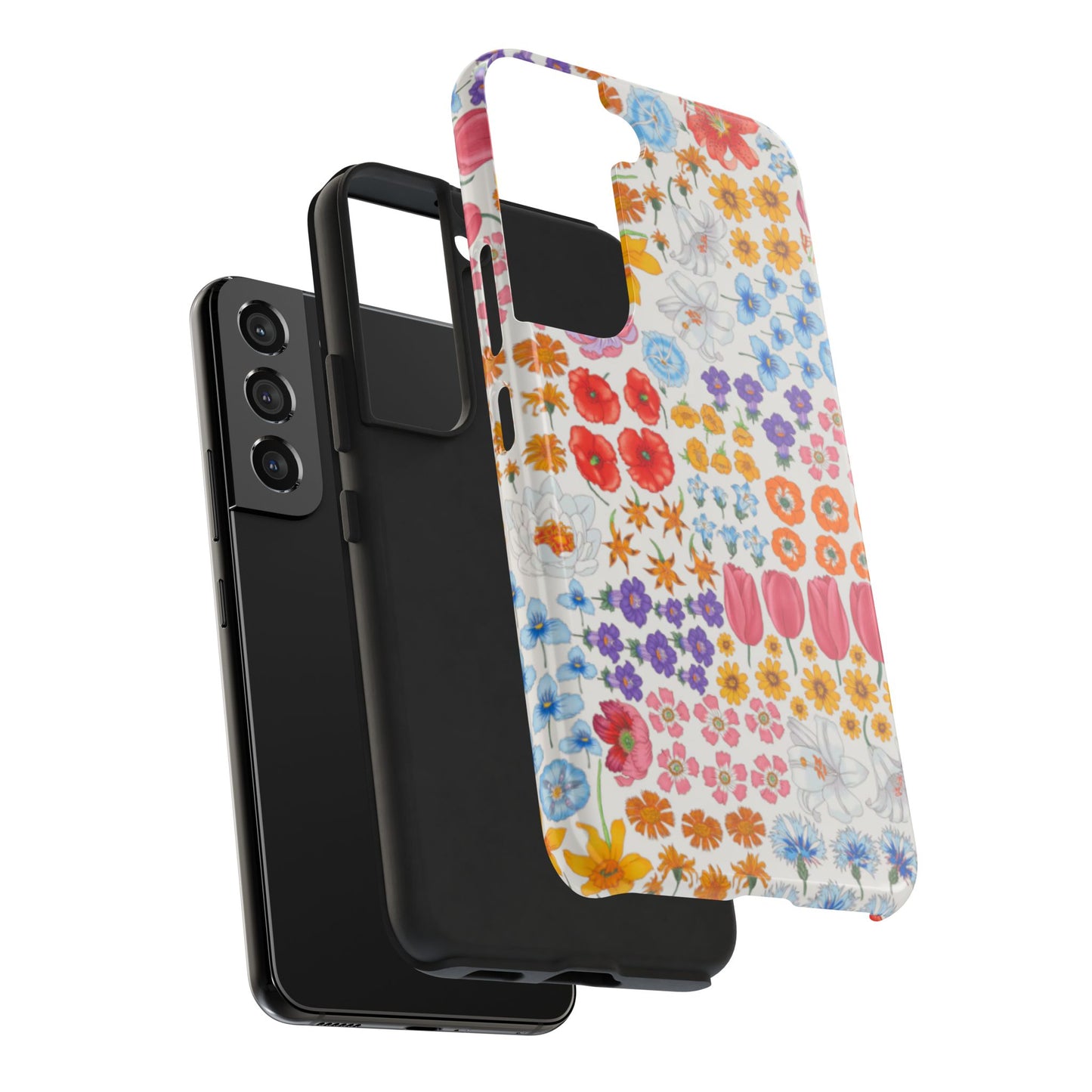 Vibrant Floral Tough Phone Case "Flora"- Durable Protection for Your Device