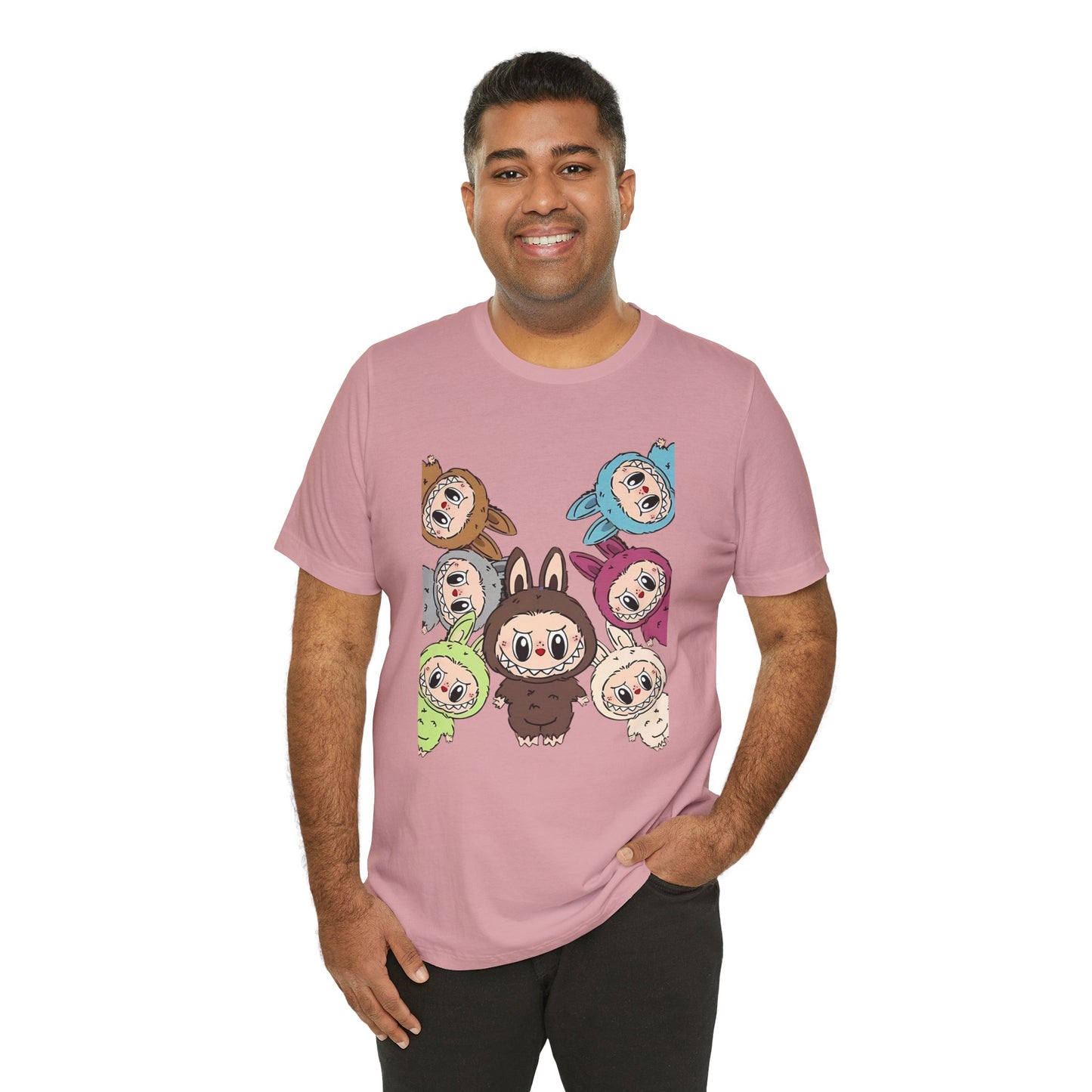 Cute Character Tee, Unisex Graphic T-Shirt, Fun Casual Wear, Trendy Tee, Playful Everyday Outfit