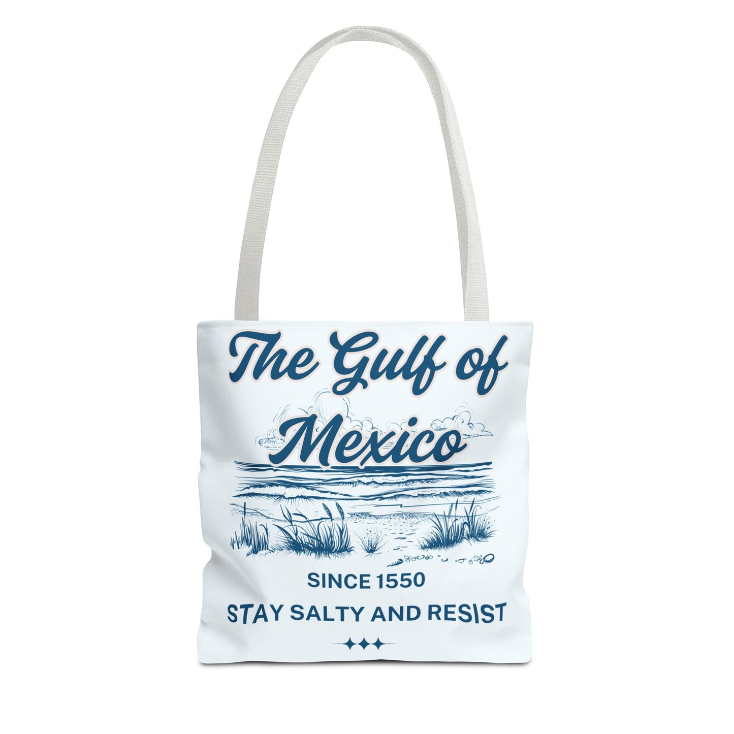 Beach-Themed Tote Bag, Gulf of Mexico Design, Nautical Carryall, Summer Essential, Gift for Beach Lovers, Eco-Friendly Bag