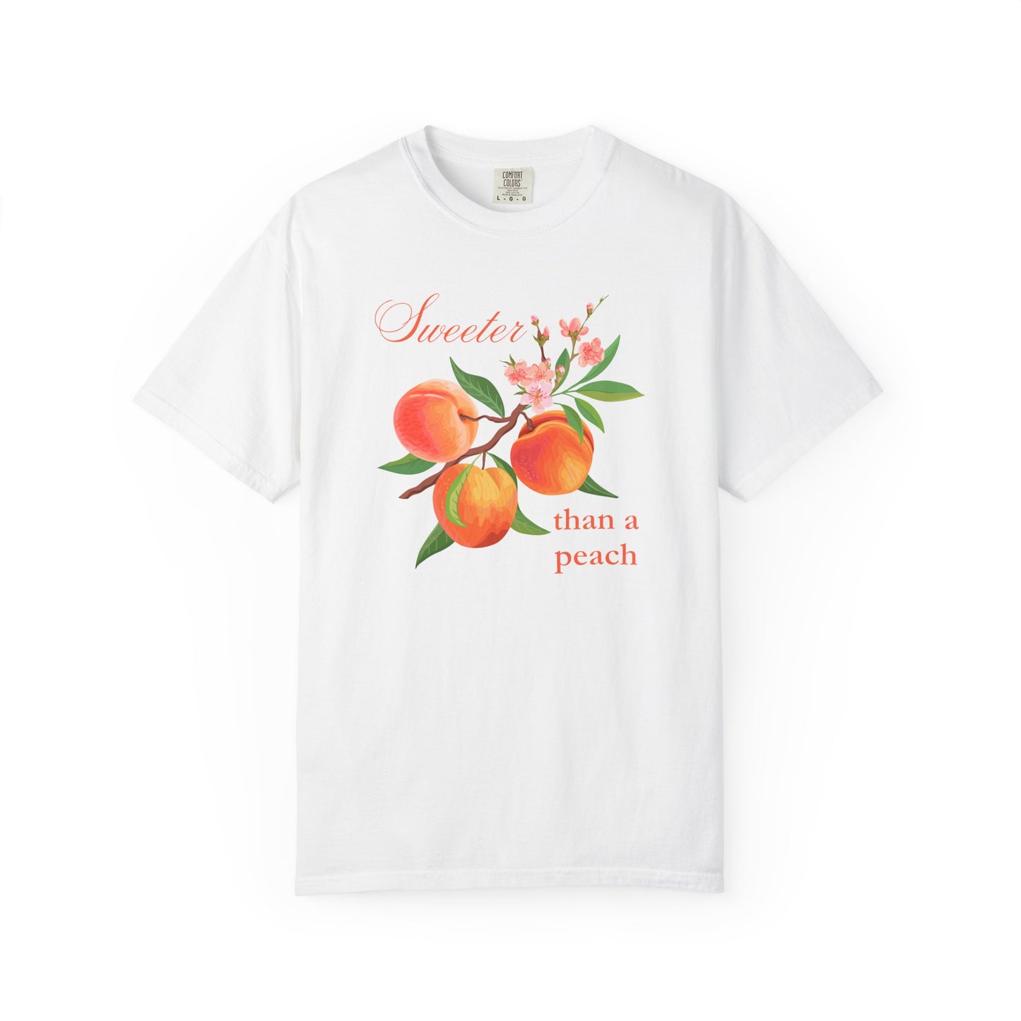 Sweeter than a Peach, Softer than a Kitten - Comfort Colors Unisex T-Shirt | Graphic Tee for Cat Lovers, Gifts for Her, Birthday Present, Casual Wear, Peach and Kitten Designs