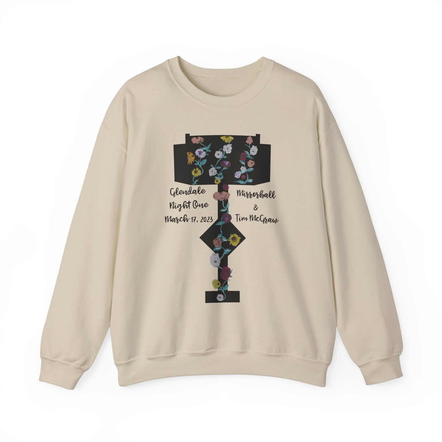 Custom Dates and Surprise Songs - Stage Flowers - Long Live - Unisex Heavy Blend™ Crewneck Sweatshirt