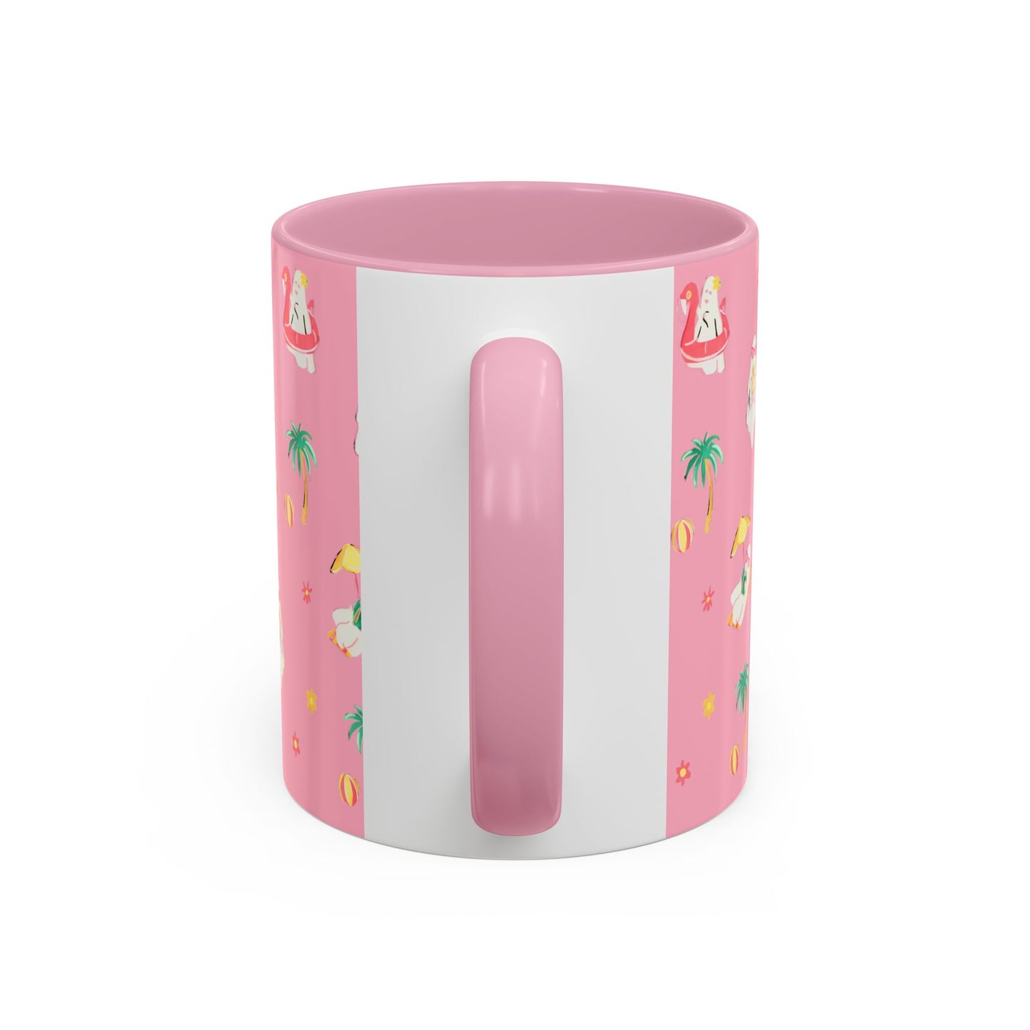 Pink Summerween Ghostie Mugs - Fun Gift, Beach Decor, Unique Coffee Cup, Cute Summer Drinkware, Perfect for Summer