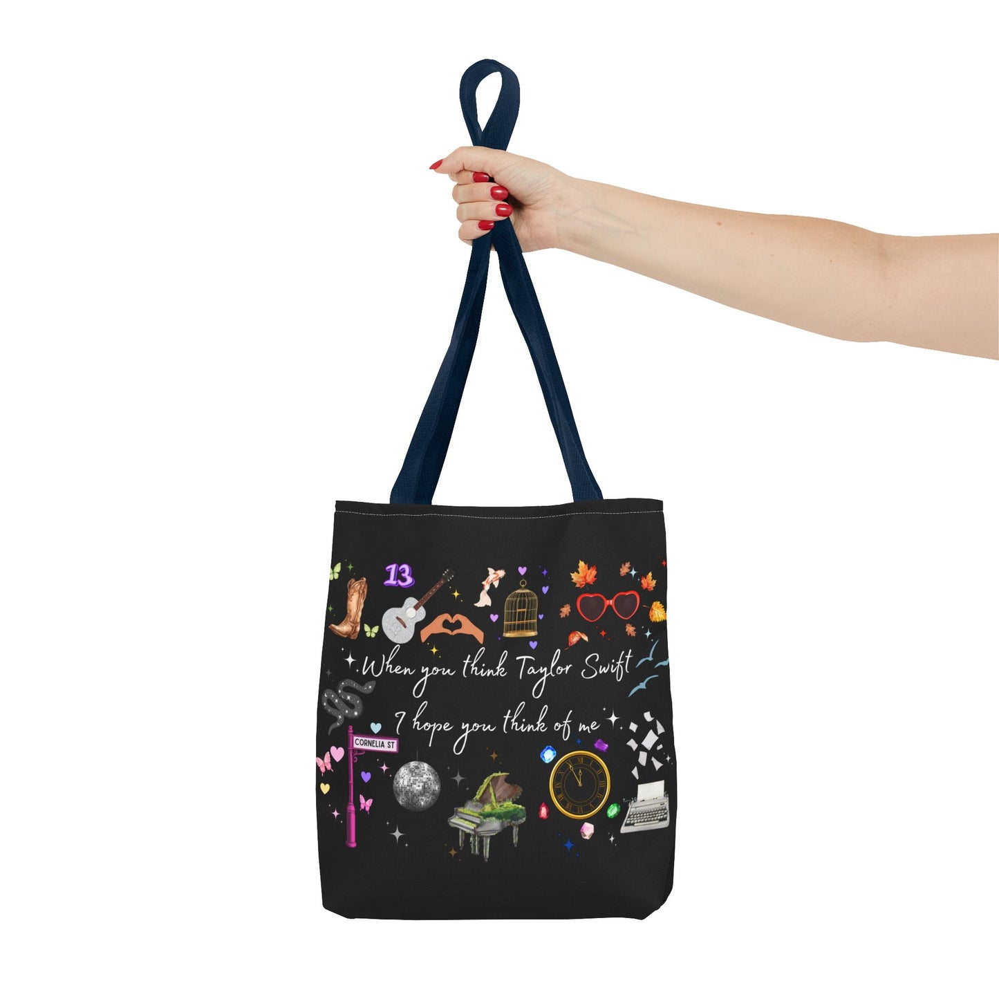 I hope you think of me Tote Bag, Music Lover Gift, Stylish Reusable Bag, Concert Accessory, Fan Merchandise