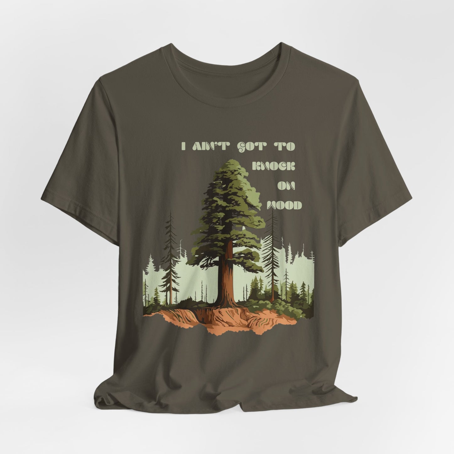Nature-Themed Unisex Jersey Tee - "I Ain't Got to Knock on Wood" | Outdoor Lovers, Eco-Friendly Gift, Camp Vibes, Adventure Wear, Gift [...]