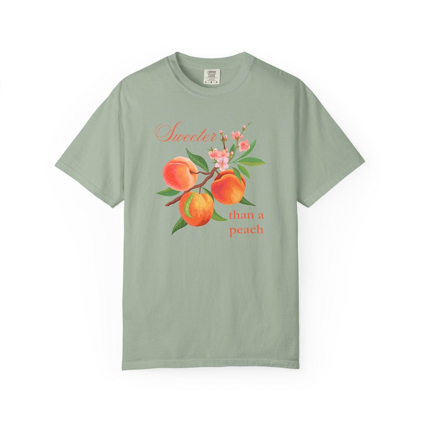 Sweeter than a Peach, Softer than a Kitten - Comfort Colors Unisex T-Shirt | Graphic Tee for Cat Lovers, Gifts for Her, Birthday Present, Casual Wear, Peach and Kitten Designs
