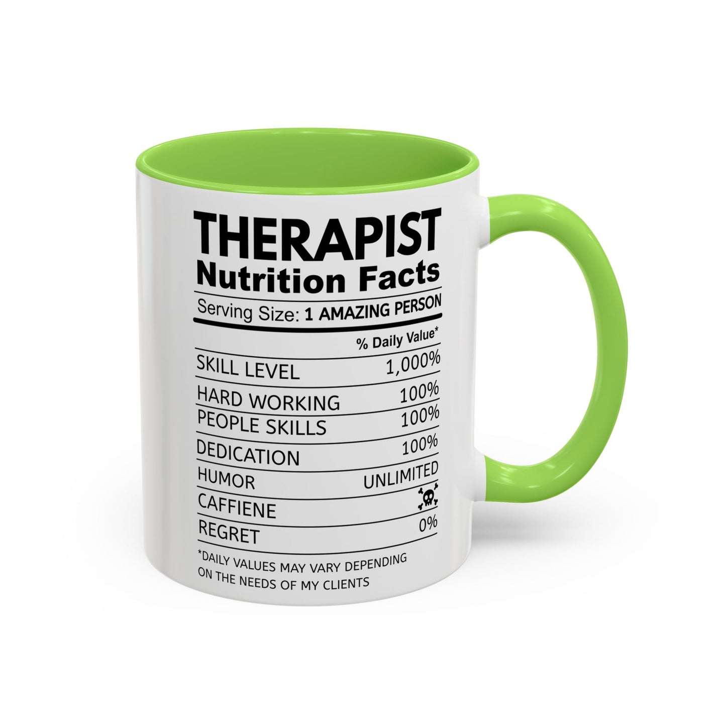 Colorful Therapist Nutrition Facts Mug - Perfect Gift for Mental Health Advocates, Unique Coffee Cup, Motivational Gift for Therapists, Funny Office [...]