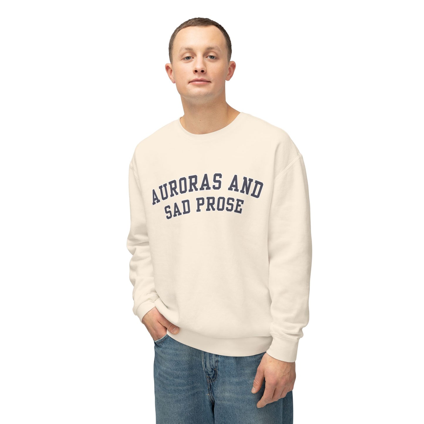 Auroras and Sad Prose - Comfort Colors Unisex Lightweight Crewneck Sweatshirt