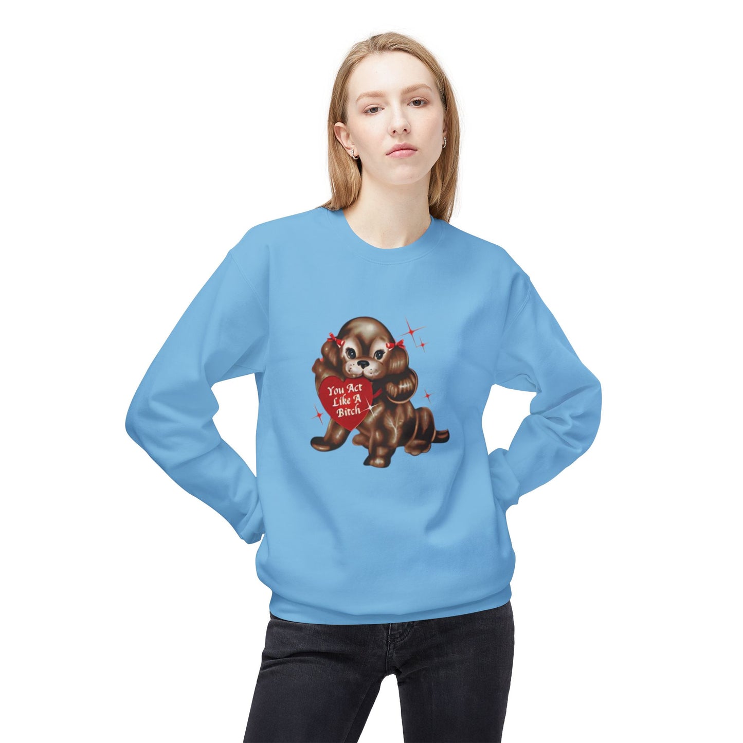 like a bitch sabrina - short n' sweet - Unisex Midweight Softstyle Fleece Crewneck Sweatshirt