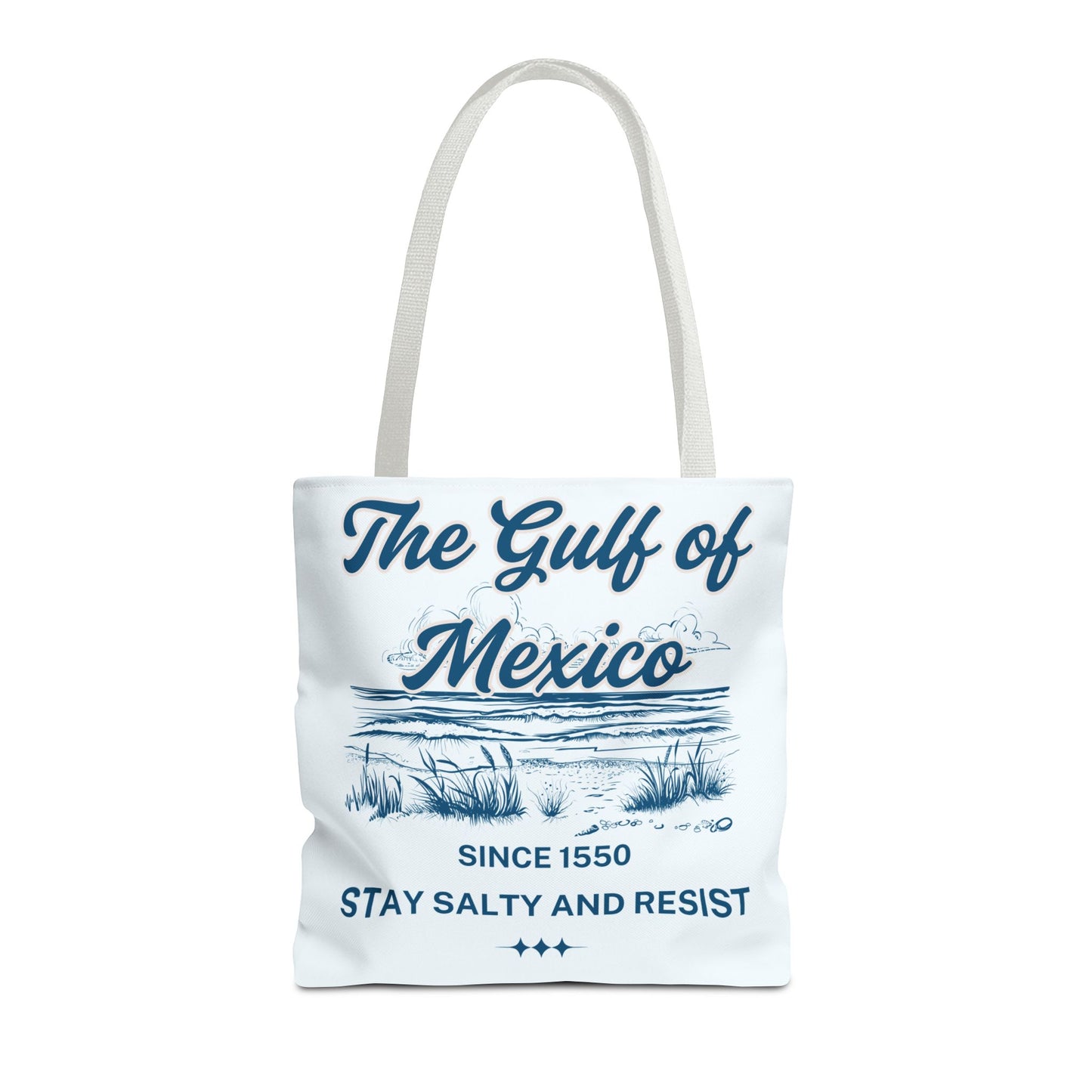 Beach-Themed Tote Bag, Gulf of Mexico Design, Nautical Carryall, Summer Essential, Gift for Beach Lovers, Eco-Friendly Bag