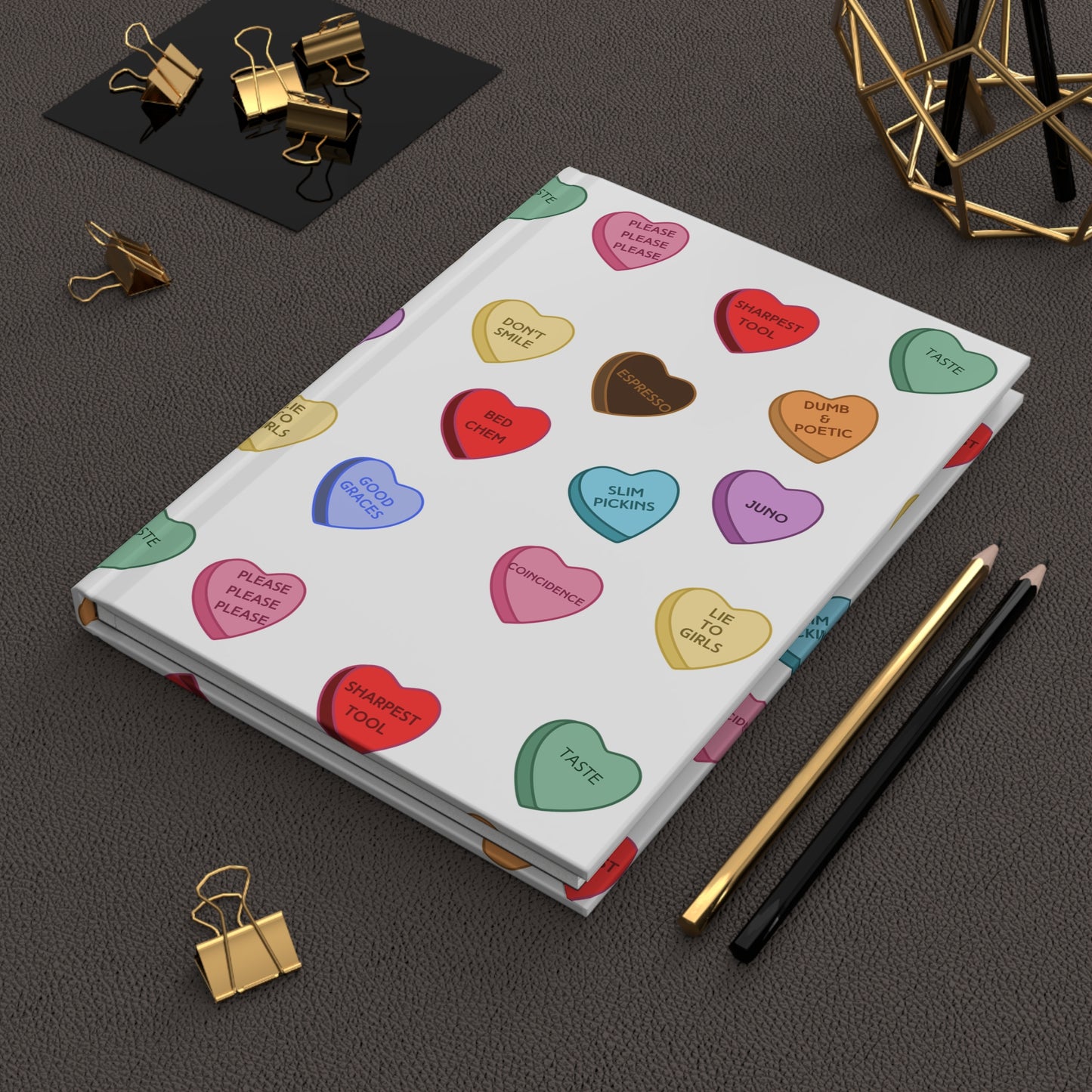Sabrina SNS Valentine Hearts - Hardcover Journal Matte