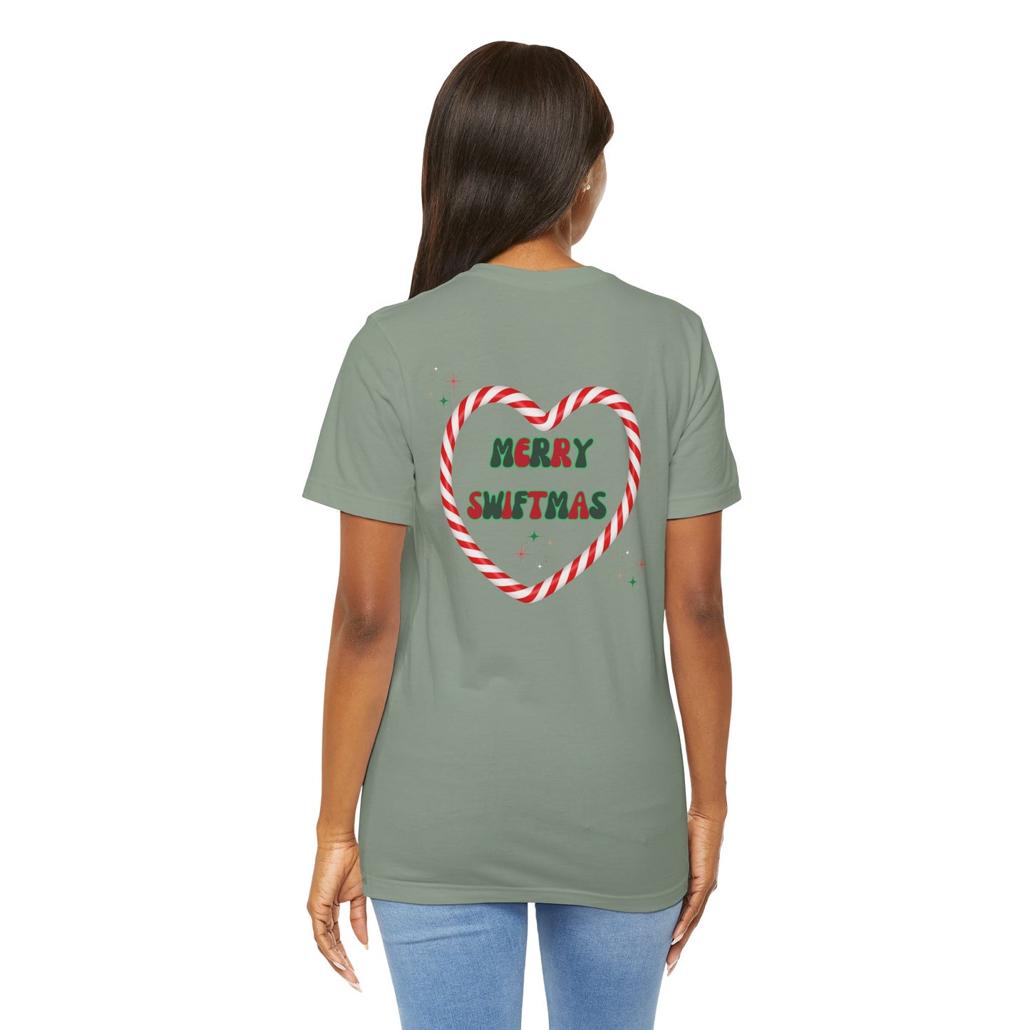 That's it I'm not going - front and back print! Swiftmas - Unisex Jersey Short Sleeve Tee