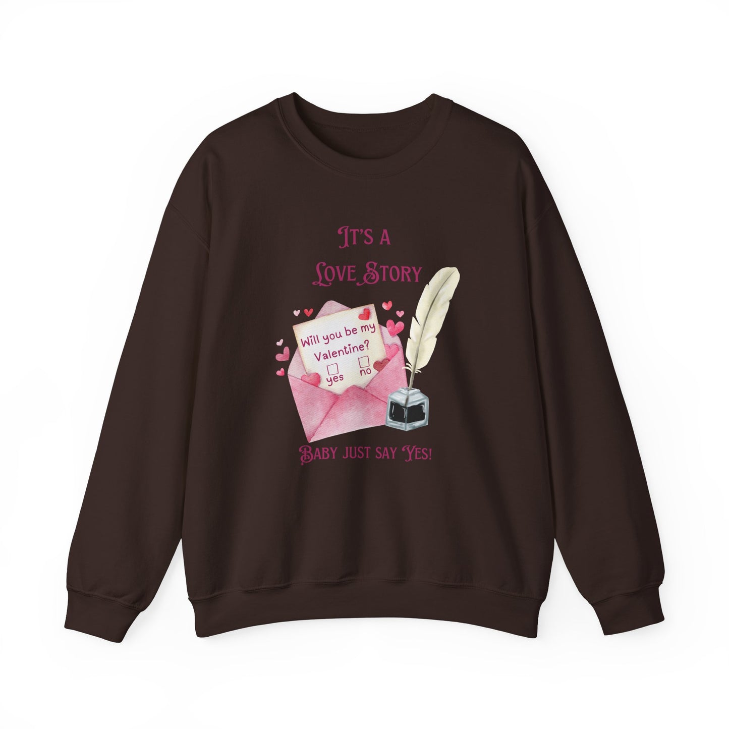 Love Story - Valentine - Unisex Heavy Blend™ Crewneck Sweatshirt