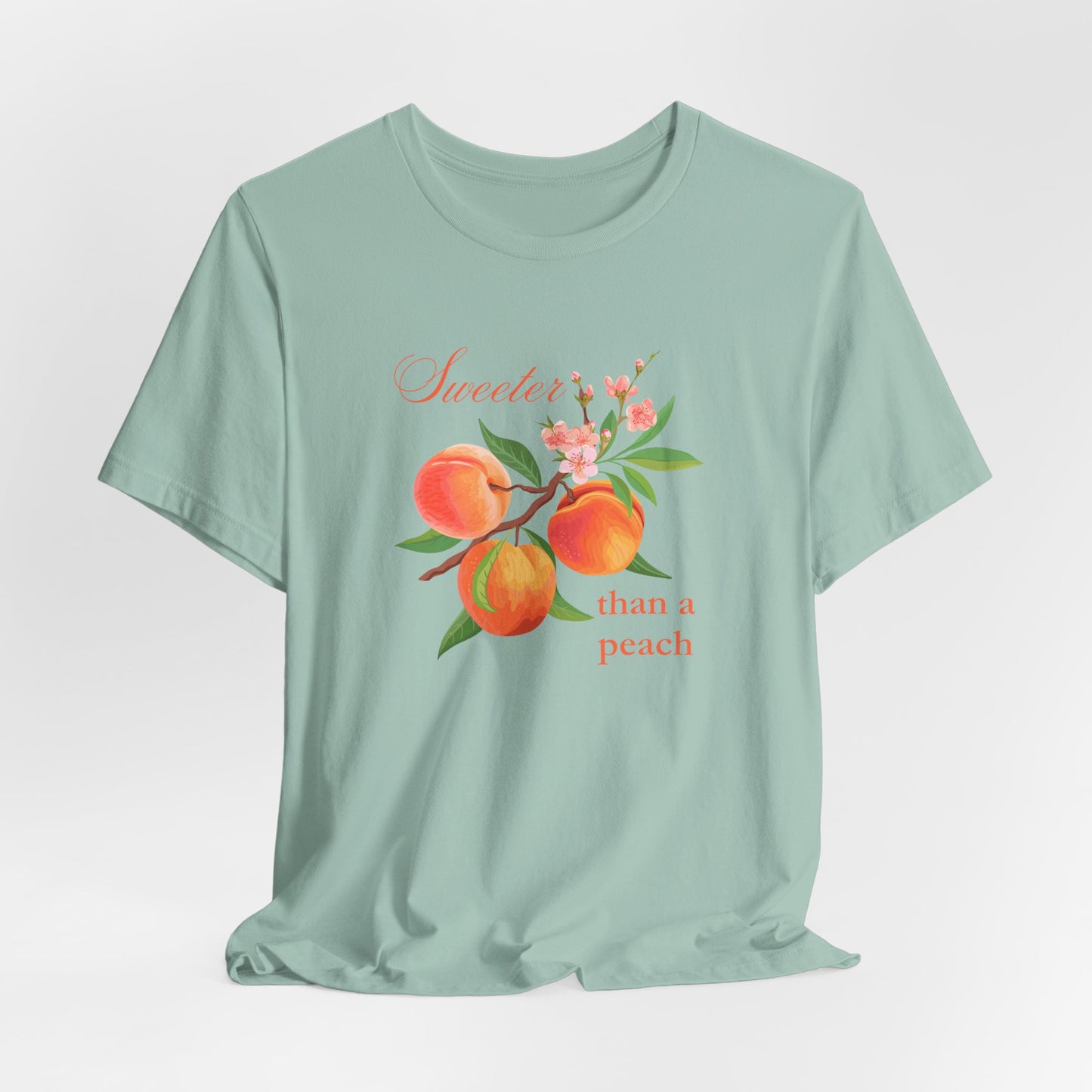 Sweeter than a Peach, Softer than a Kitten - Bella Canvas Unisex Jersey T-Shirt | Graphic Tee for Cat Lovers, Gifts for Her, Birthday Present, Casual Wear, Peach and Kitten Designs