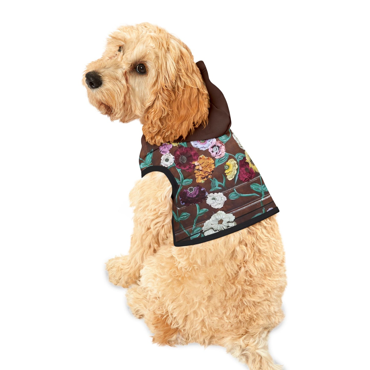 Surprise Song Piano Flowers - Pet Hoodie