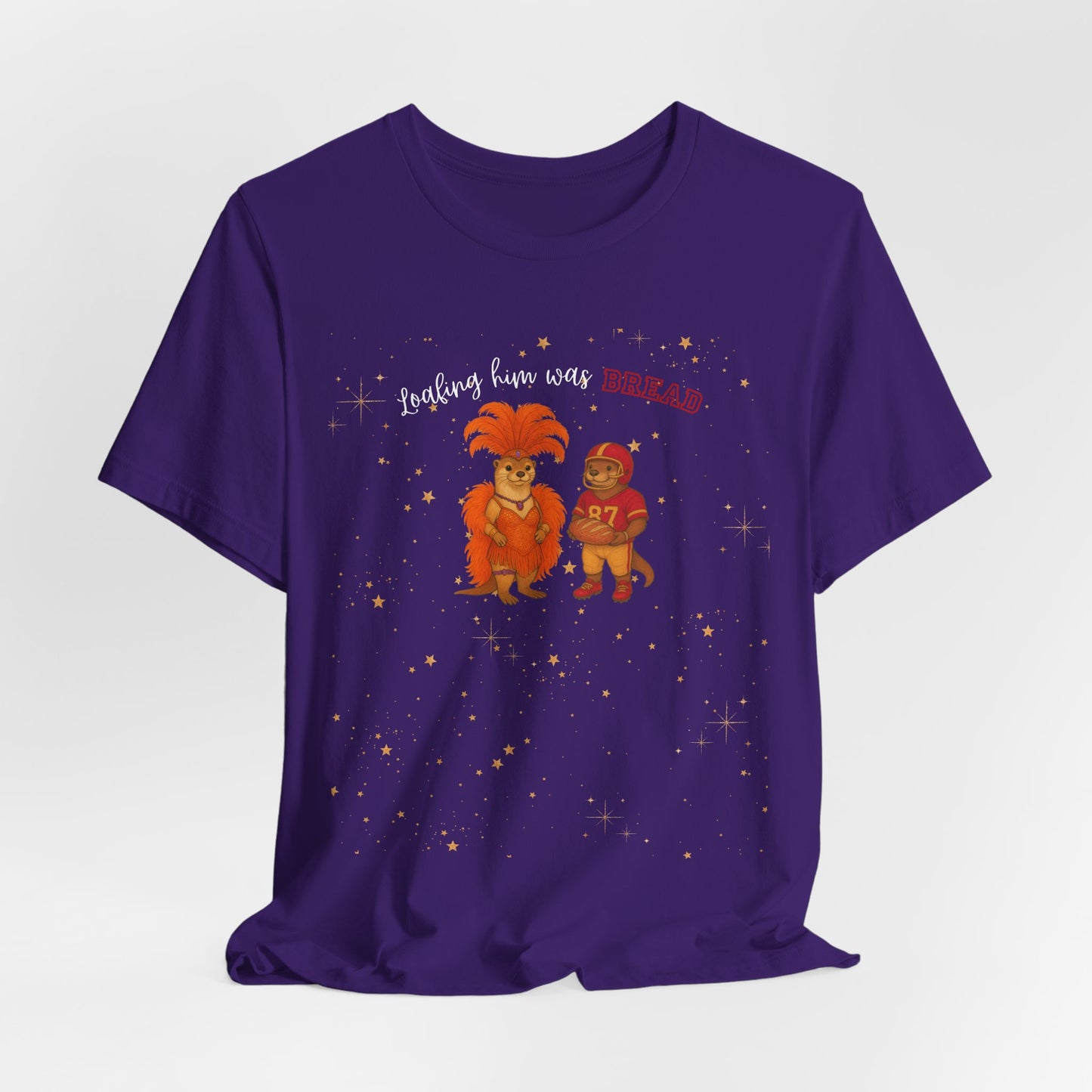 Loafing him was Bread Otters Tee, Quirky T-Shirt, Perfect for Music Lovers, Animal Lovers Gift, Casual Wear, Summer Fun
