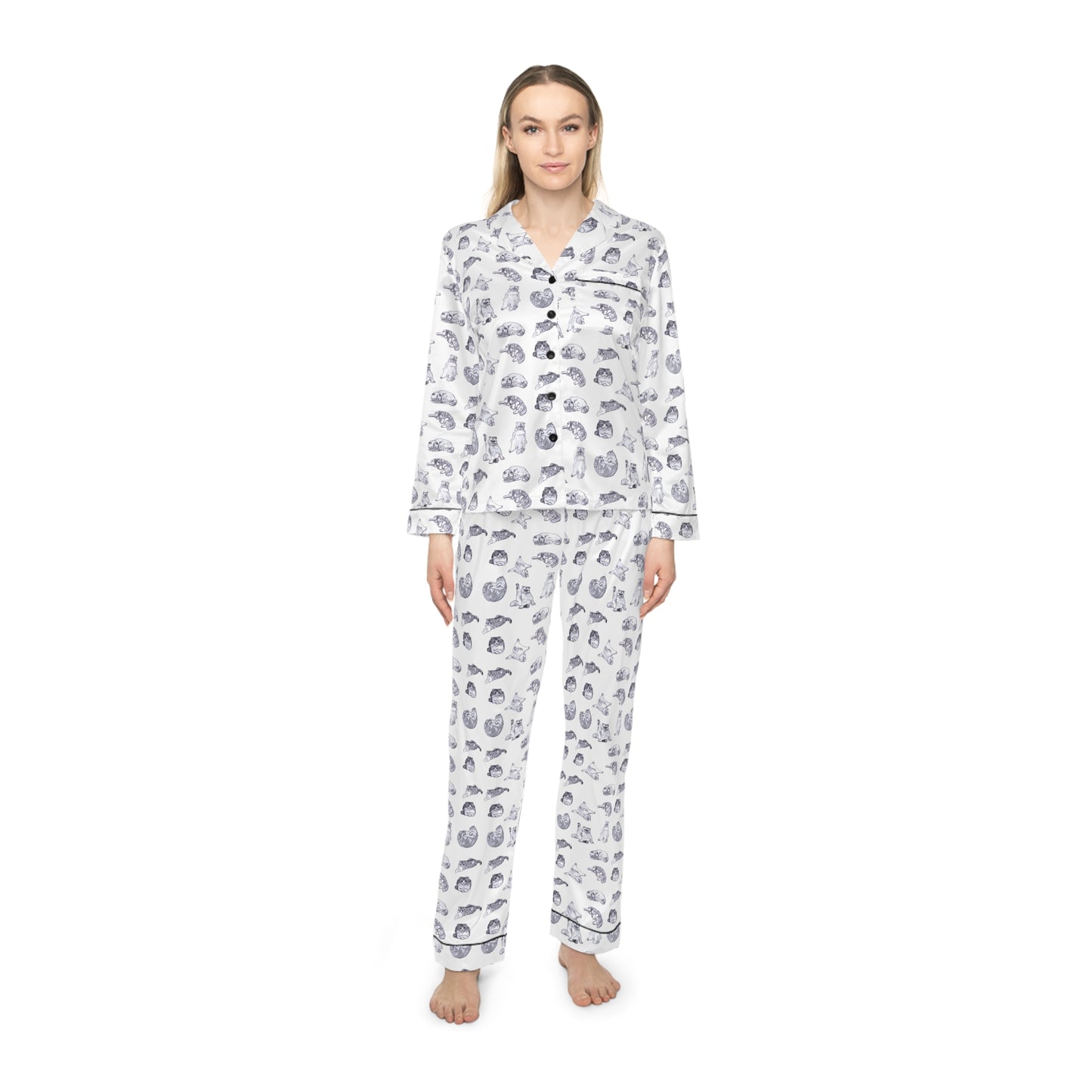 TayTay Cats - Women's Satin Pajamas