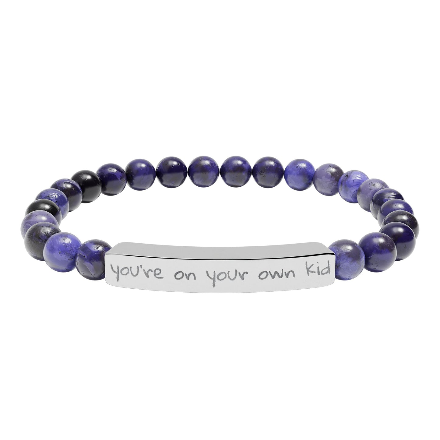 Engraved Natural Stone Bar Bracelet – YOYOK