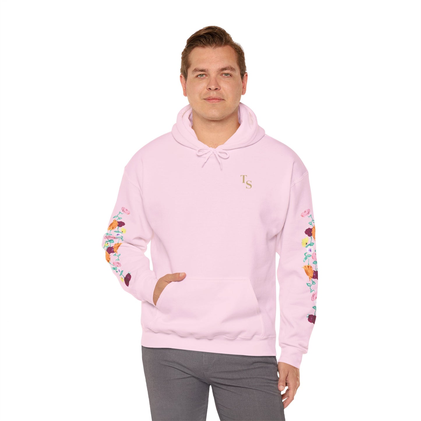 Acoustic Piano Floral Sleeve Hoodie