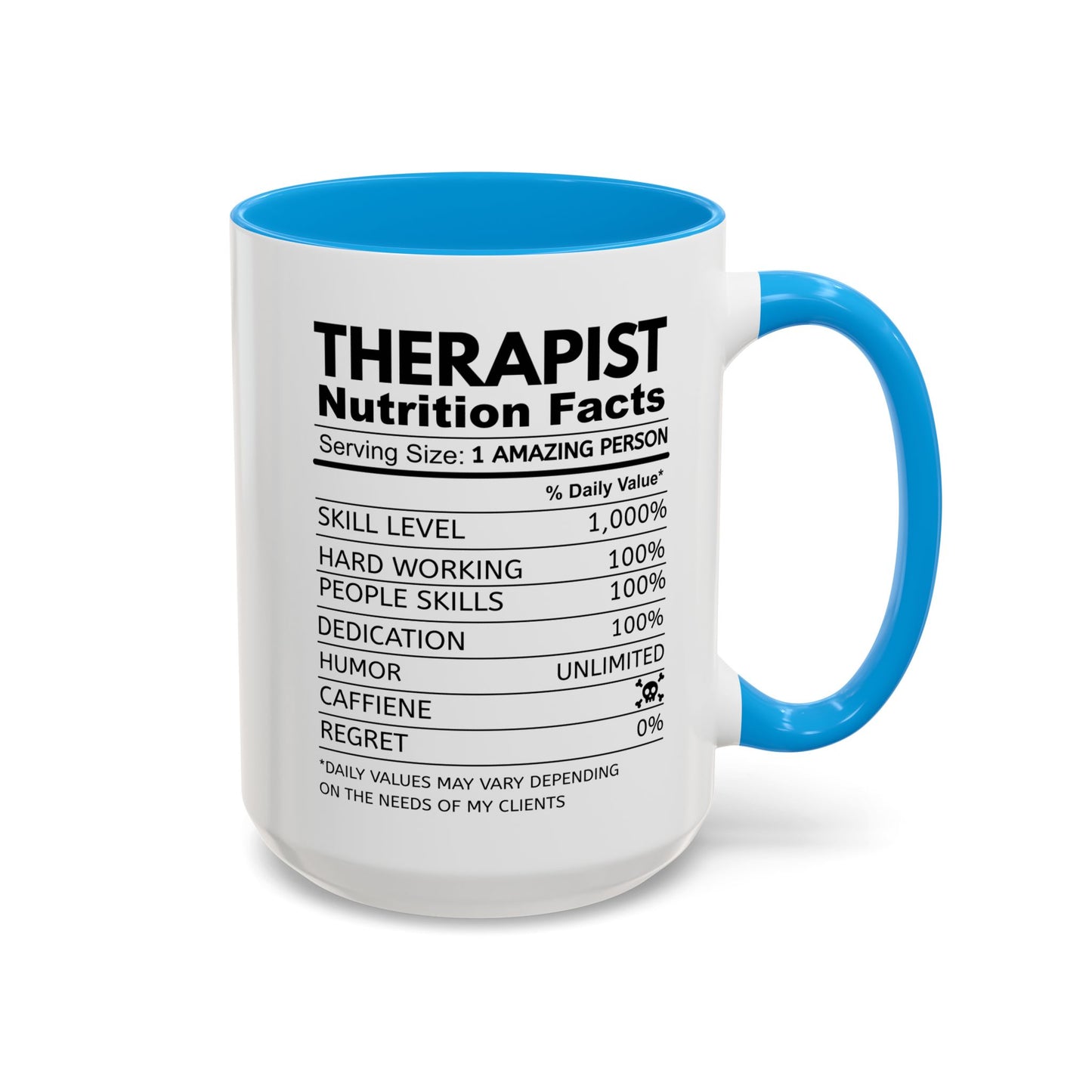 Colorful Therapist Nutrition Facts Mug - Perfect Gift for Mental Health Advocates, Unique Coffee Cup, Motivational Gift for Therapists, Funny Office [...]