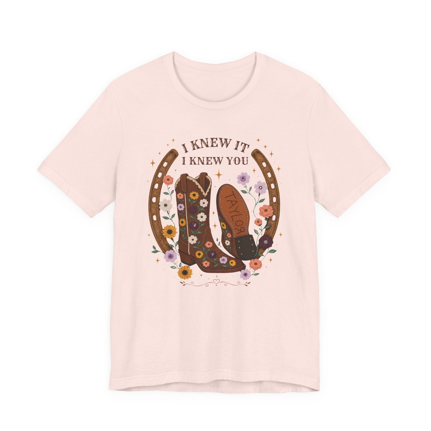 I Knew It I Knew You Cowboy Boots Tee