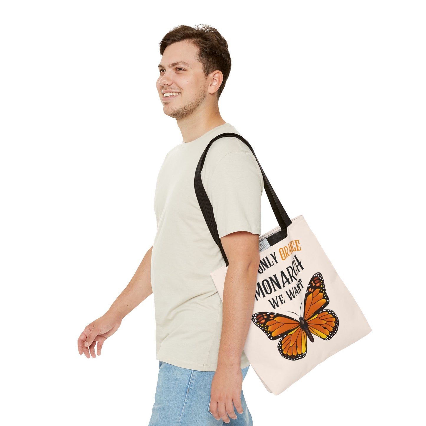 The Only Orange Monarch We Want Tote Bag - Perfect for Nature Lovers, Eco-Friendly Chic, Gift for Activists, Summer Outing, Stylish Carryall