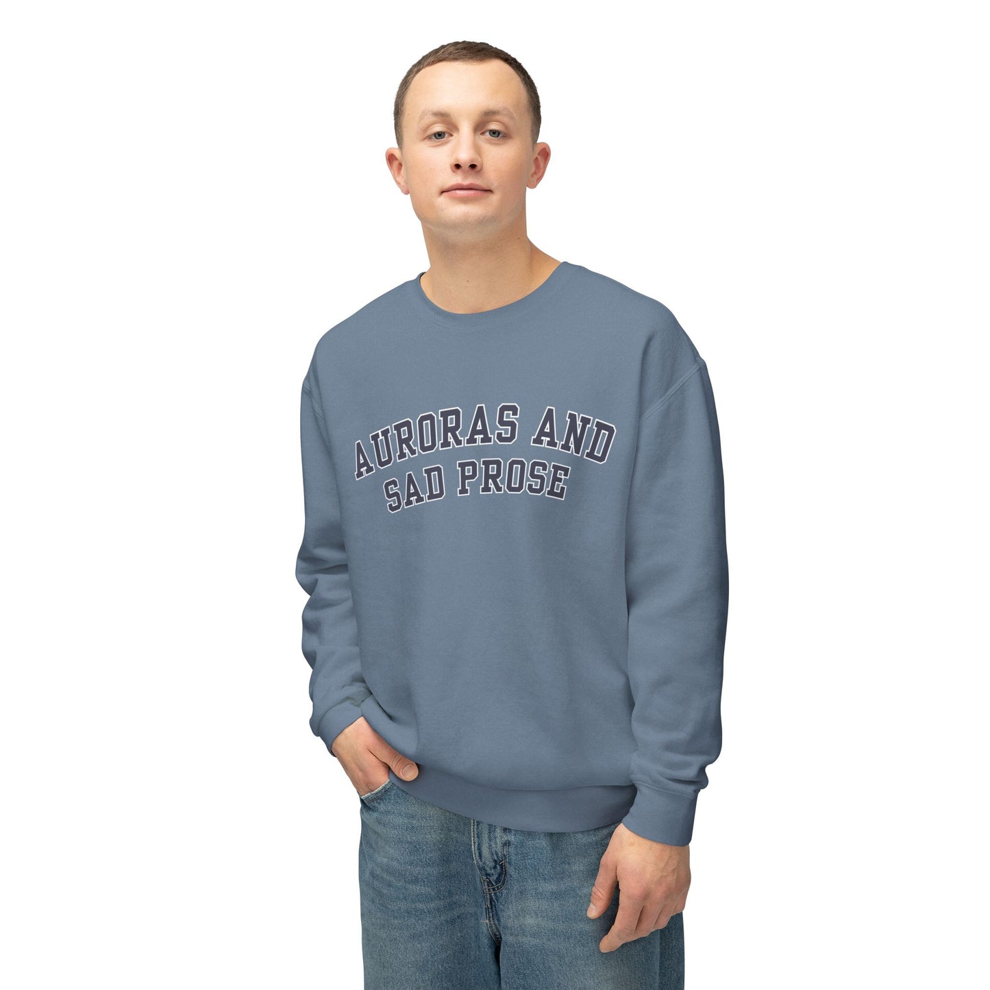 Auroras and Sad Prose - Comfort Colors Unisex Lightweight Crewneck Sweatshirt