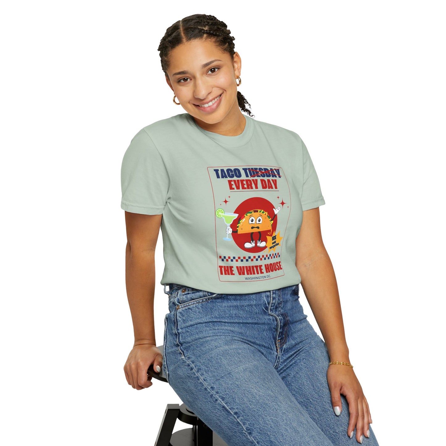 Taco Tuesday Trump Comfort Colors T-Shirt, Fun Graphic Tee, Unisex Casual Wear, Gift for Food Lovers, Everyday Apparel