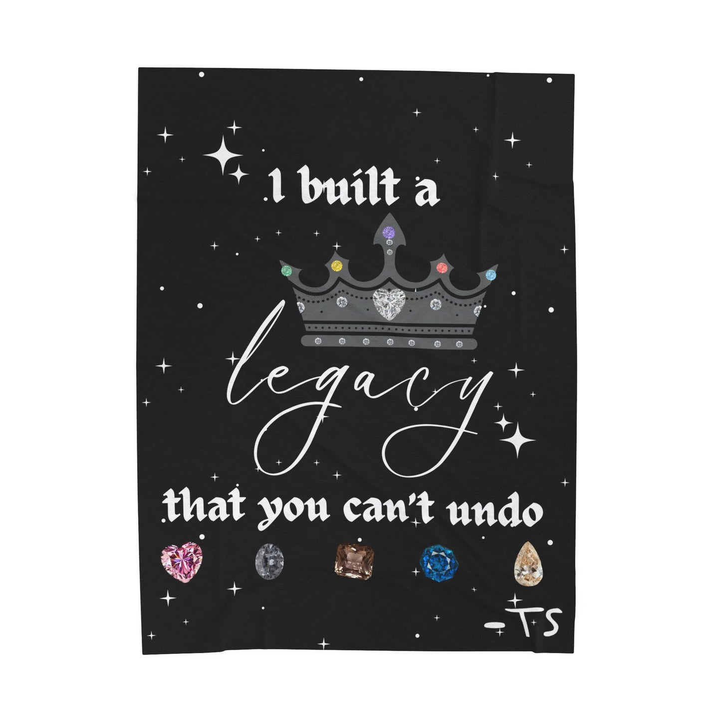 I built a Legacy - Luxurious Velveteen Plush Blanket with Lyrics - Cozy Home Decor, Thoughtful Gift, Motivational Throw, Wedding Present, [...]