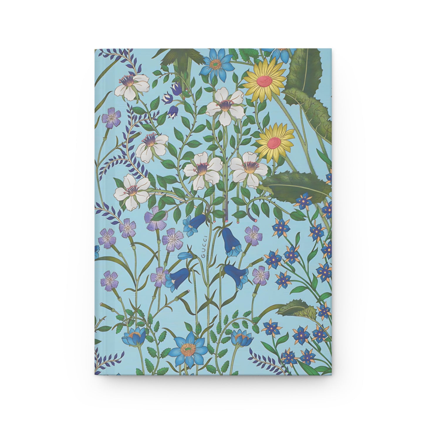 Vibrant Floral Hardcover Journal "Flora Blue" - Perfect for Journaling and Note-Taking