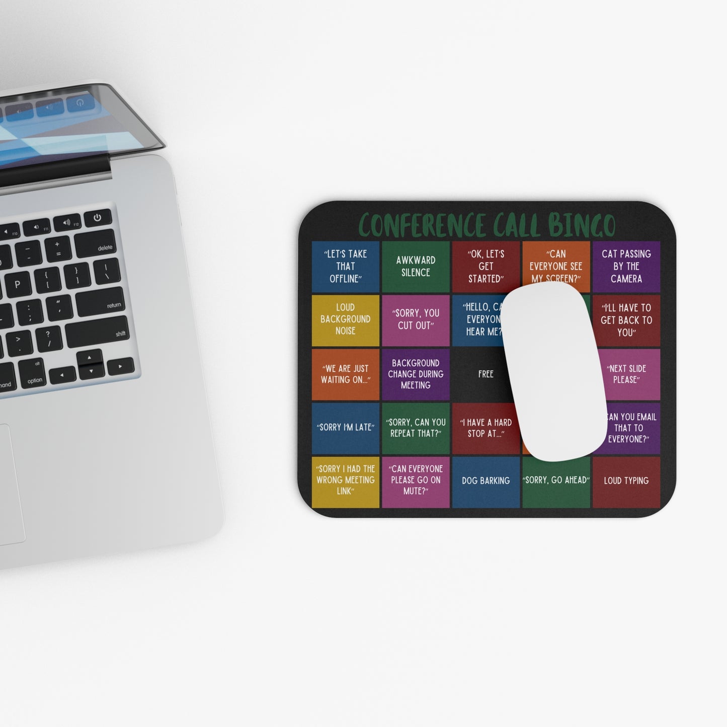 Conference Call Bingo - Mouse Pad (Rectangle)