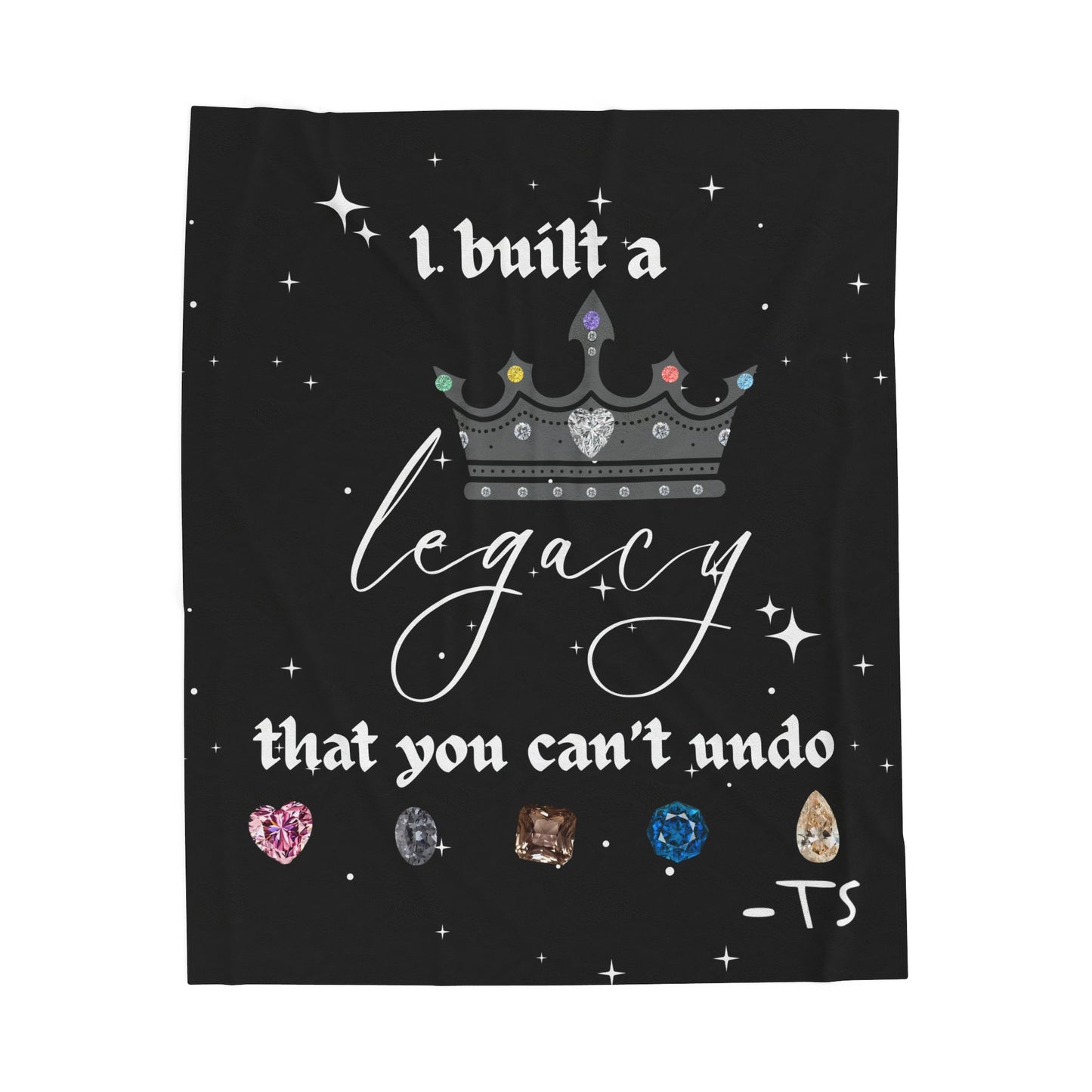 I built a Legacy - Luxurious Velveteen Plush Blanket with Lyrics - Cozy Home Decor, Thoughtful Gift, Motivational Throw, Wedding Present, [...]