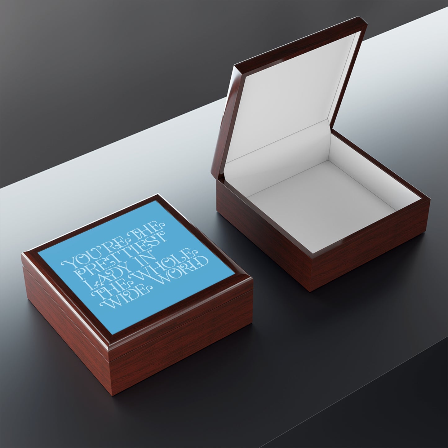Jewelry Box — 'You're the Prettiest Lady in the Whole Wide World' Personalized Keepsake Box